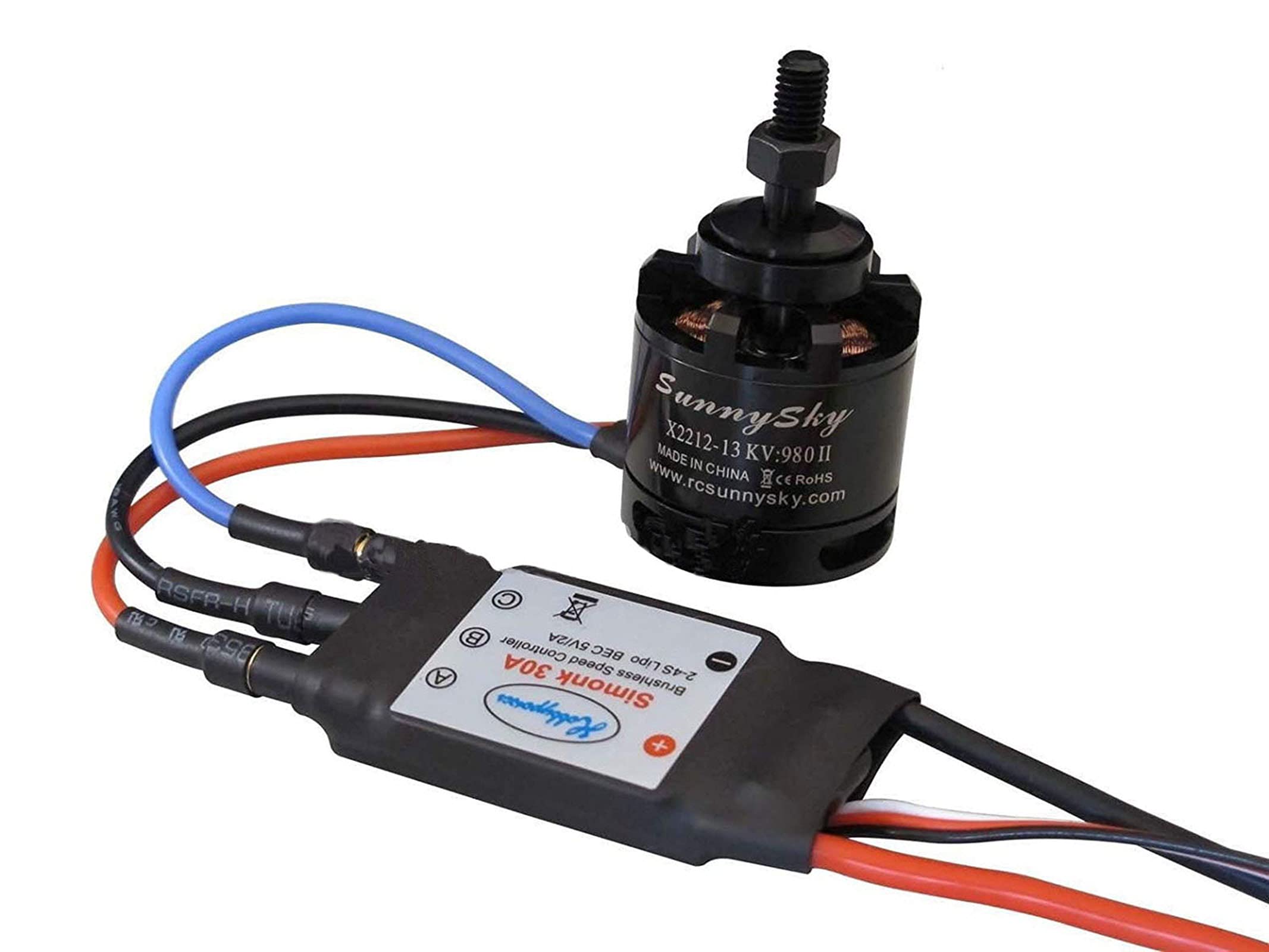 X2212-13 980KV Brushless Motor & SimonK 30A ESC for Multicopter Quad-X