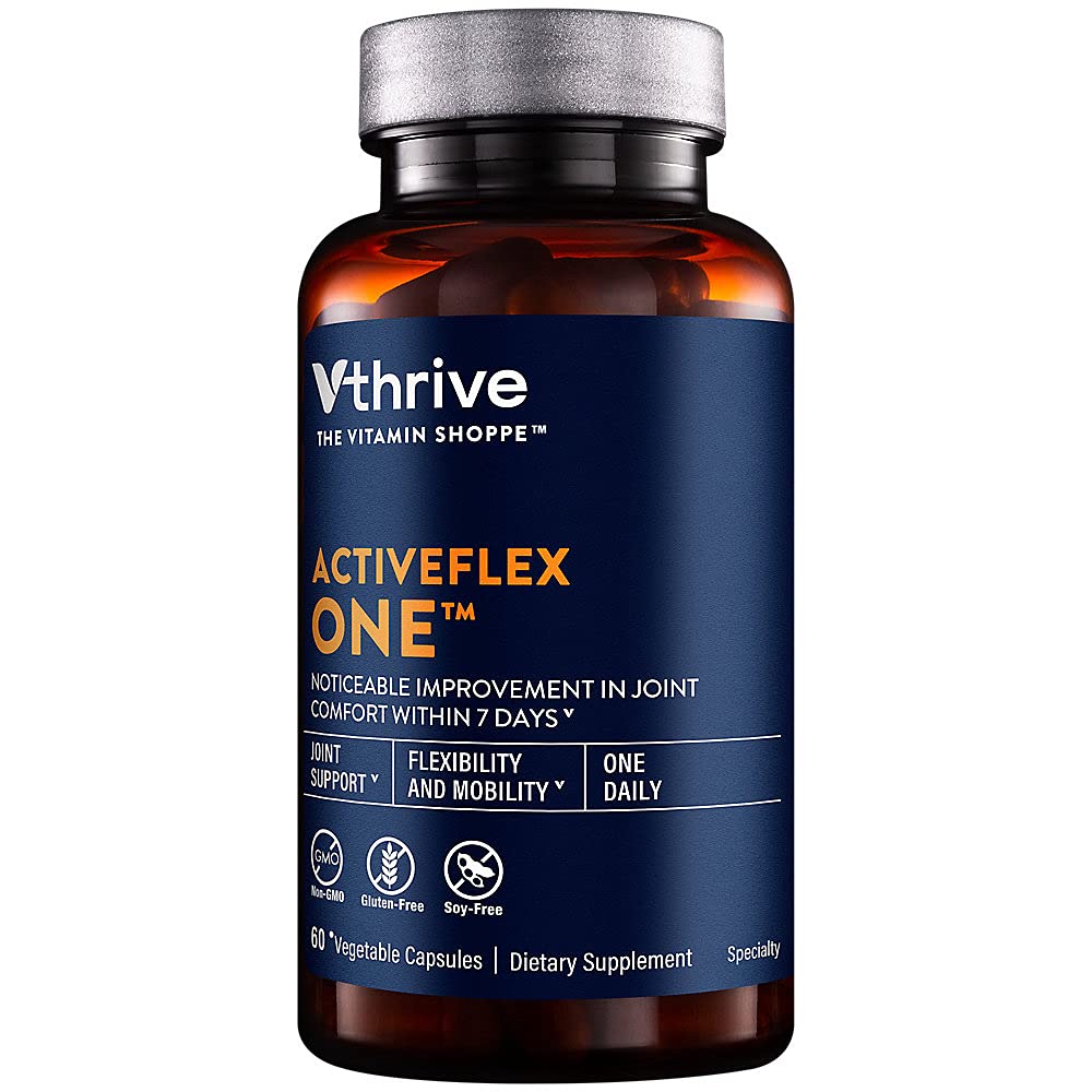 Vthrive ActiveFlex One Once Daily for Joint Support, Flexibility Mobility, 60 Vegetable Capsules