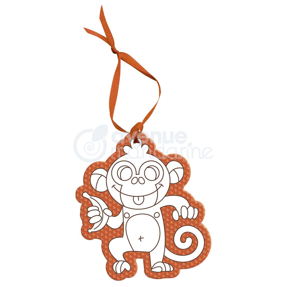 Avenue Mandarine 'Graffy Hang' Hangable Monkey to Colour In (Ages 5+)