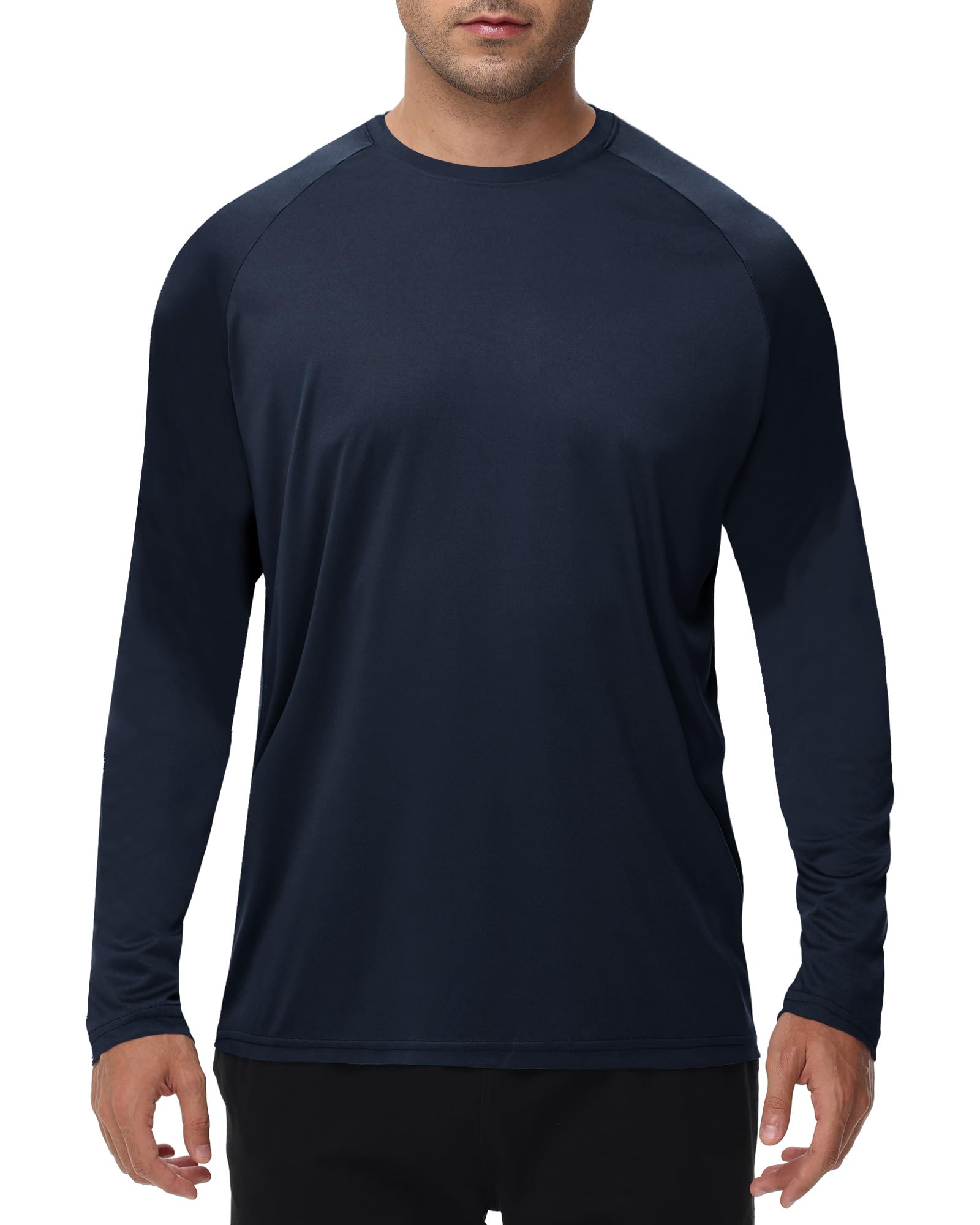 Long Sleeve Shirts for Men - Dry Fit Moisture Wicking UV UPF Sun Protection T-Shirts for Fishing Workout Swim