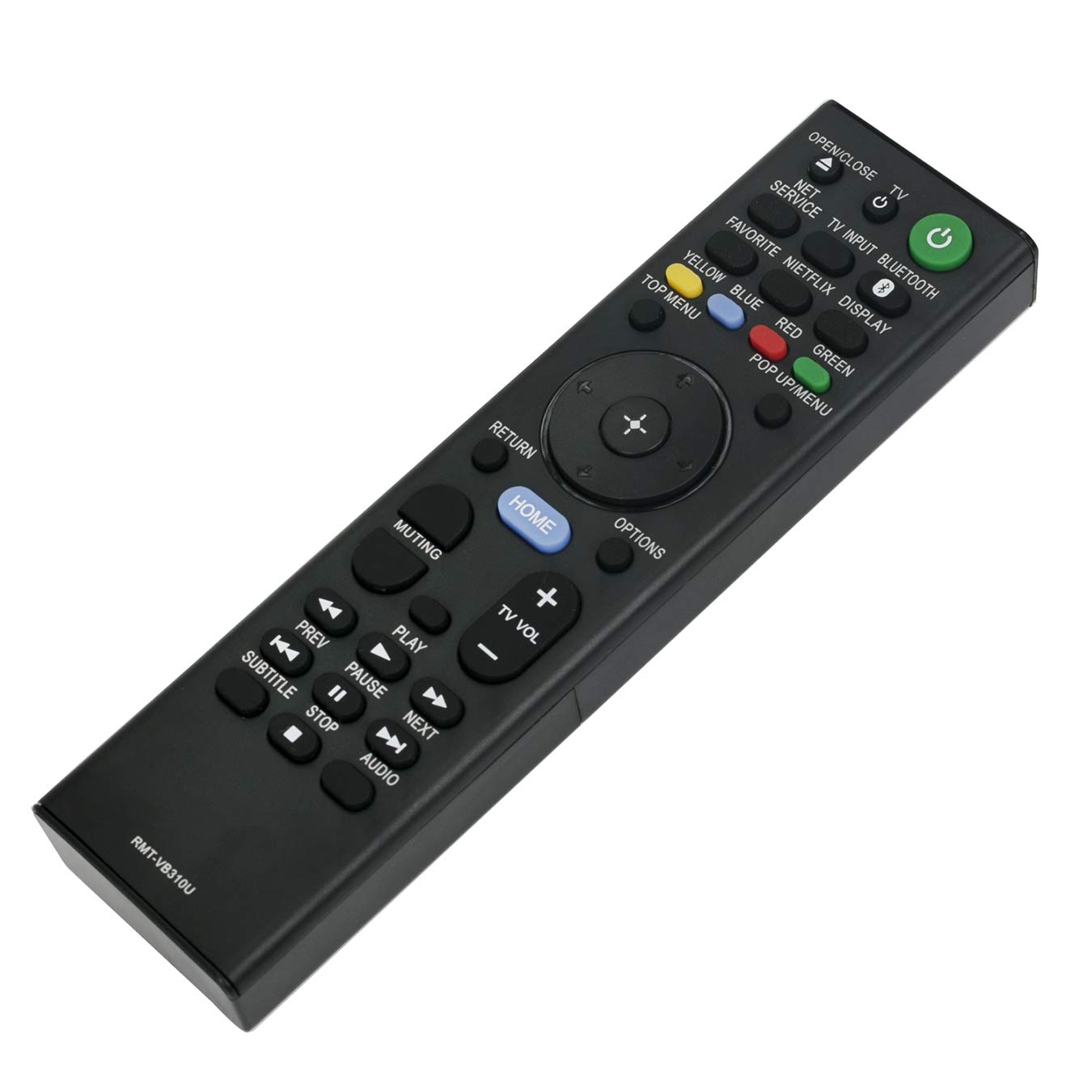 AIDITIYMI RMT-VB310U Remote Control Replace for Sony Blu-ray Player UBP-X800M2 UBP-X800 UBP-X1100ES UBPX800M2 UBPX800 UBPX1000ES UBP-UX80 UBP-X1000ES UBPUX80 UBPX1100ES