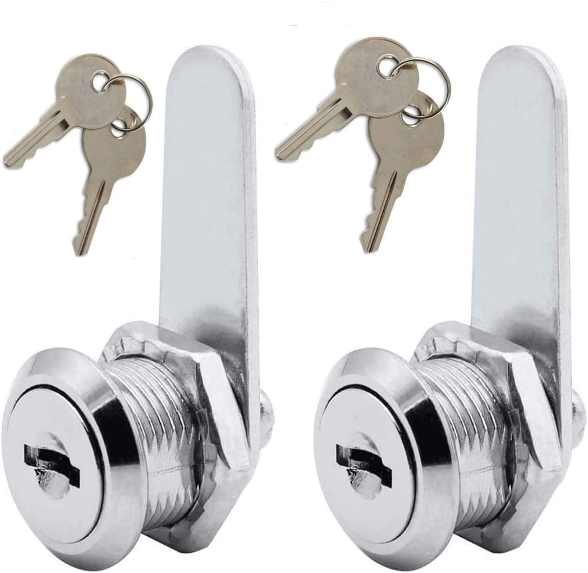 Royal Apex 2Pcs Cabinet Security Locks - Mailbox Twist Knob Lock with Keys Small Door Twist Lock Latches for Drawer Cupboard Post-box Lock etc