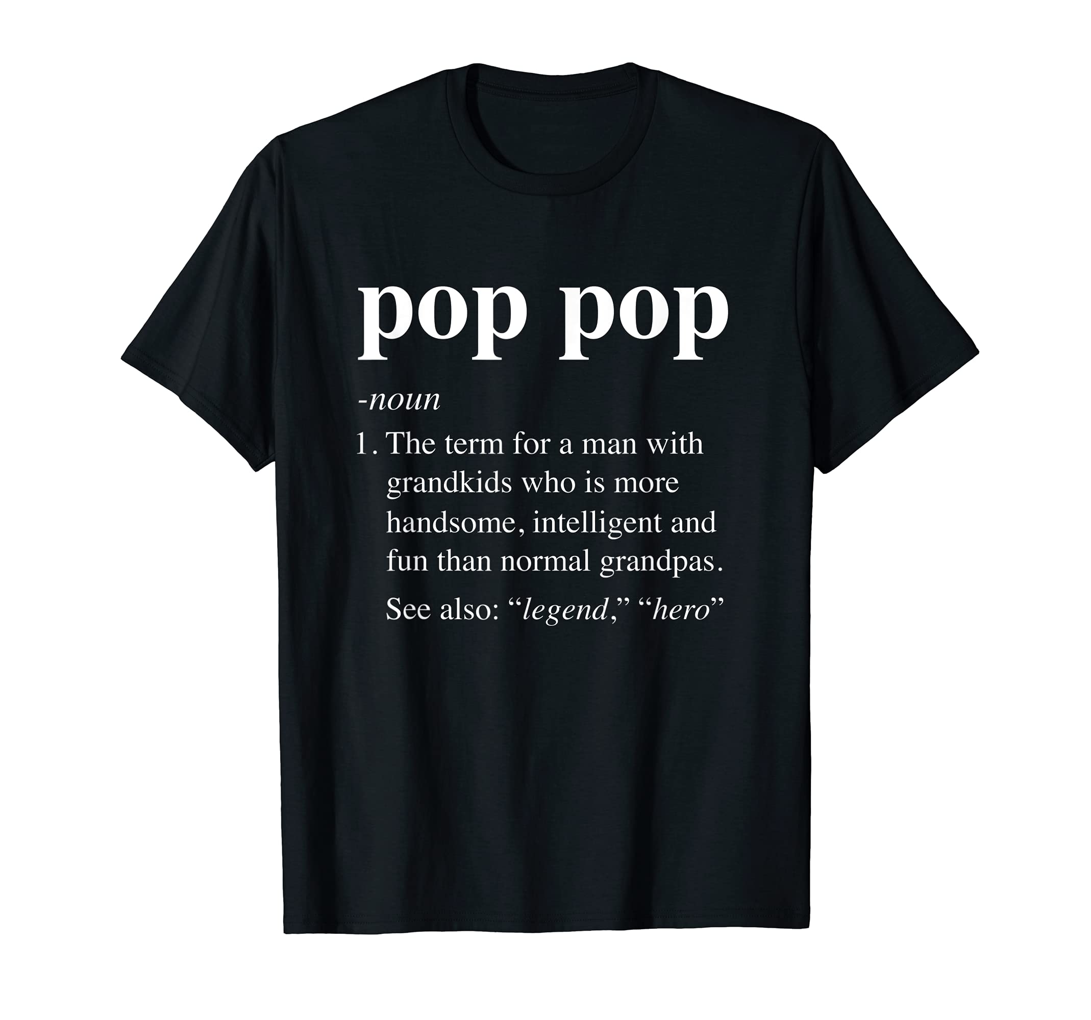 Ten SquaredPop Pop Definition Funny Poppop Dictionary for Men Grandpa T-Shirt