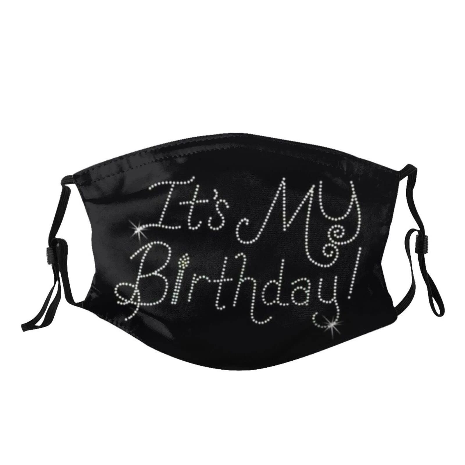 It's My Birthday Face Mask Beauty Mask with 2Pcs Filters Classic Breathable Windproof Balaclava for Adult Youth