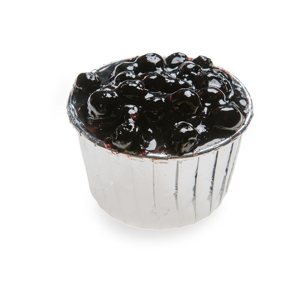 Pleated Baking Cups - 2.1 oz Baking Cups - Muffins, Cupcakes, Mini Snacks - Silver Metallic - Disposable - 200ct Box - Restaurantware