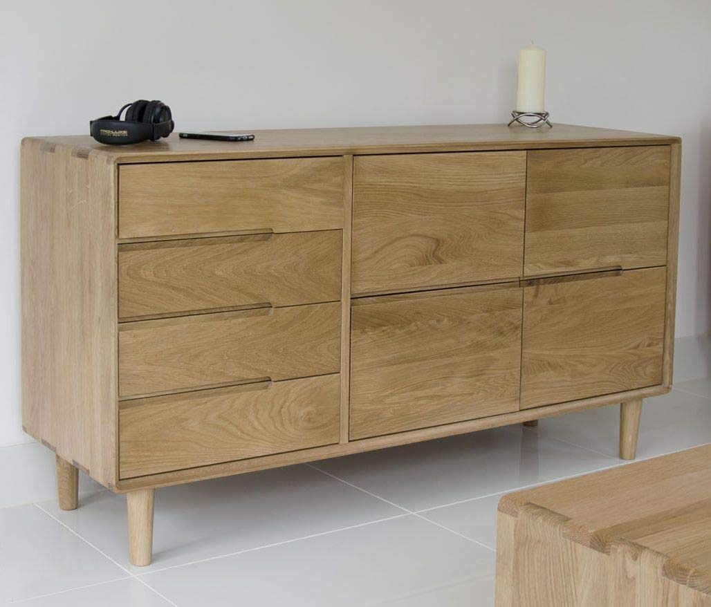 Scandic Solid Oak Furniture Large Sideboard