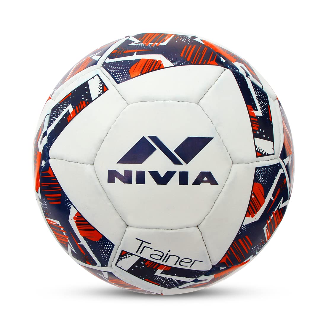 Nivia LATINO PU Football ( Size: 5, Color : White/Red, Ideal for : Training/Match )