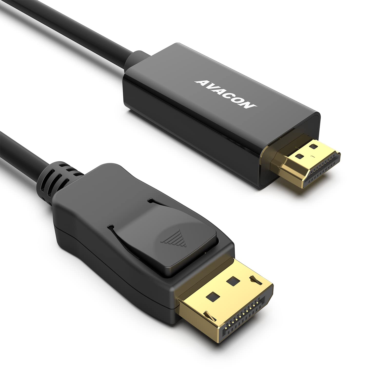 4K DisplayPort to HDMI 6 Feet Gold-Plated Cable, Uni-Directional DP 1.2 Computer to HDMI 1.4 Screen DisplayPort to HDMI Adapter Male to Male Black