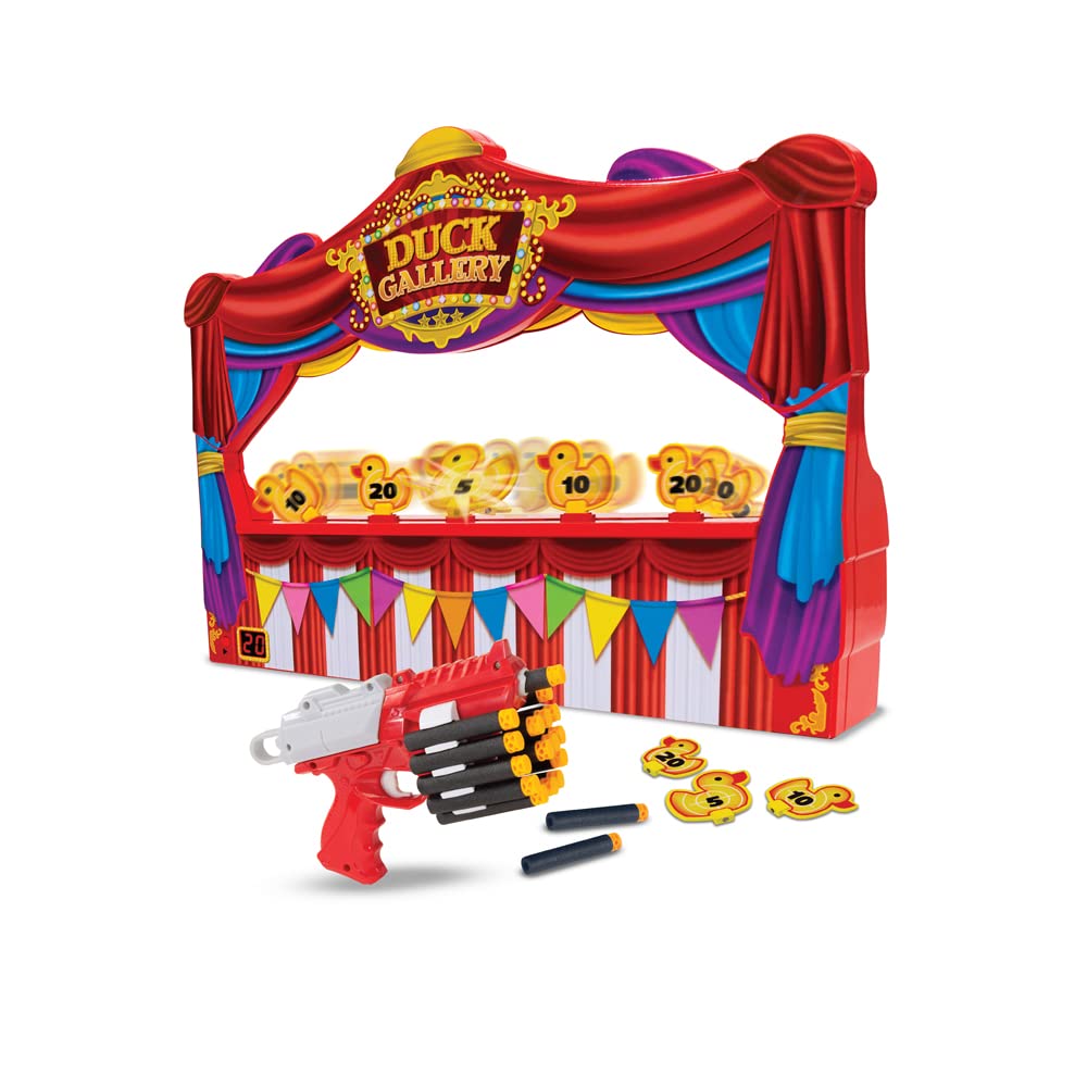 Ambassador Hamleys Duck Fairground Game Shooting Gallery Dart Included Toys for Kids Multiplayer Game Set for Kids Age 6 years +