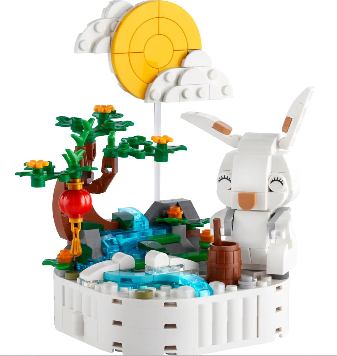 LEGO Jade Rabbit Building Toy Set, Fun Bunny Display Piece or Family Building Activity, Small Animal Toy for Boys and Girls, Great Gift for Kids Ages 8 and Up, 40643