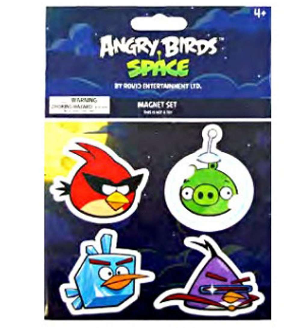 Angry Birds Space 4-Pack Flat Character Magnets