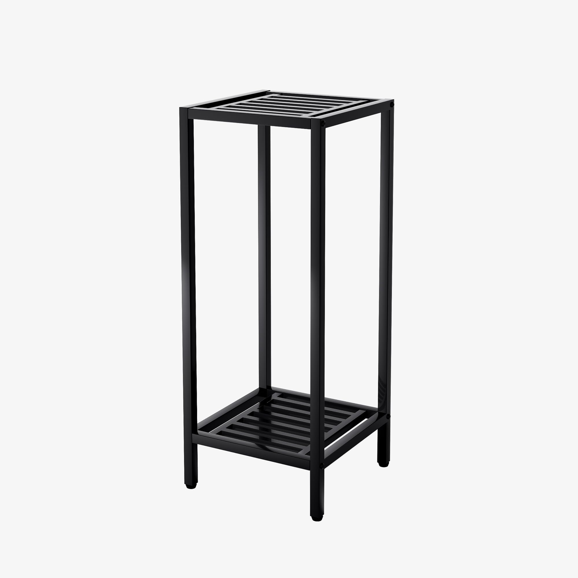 Zhongma 2 Tier 30" Tall Indoor Outdoor Plant Stand Heavy Duty Metal Flower Stand for Patio, Home, Garden, 220 LBS Capacity & Heavy Duty Construction