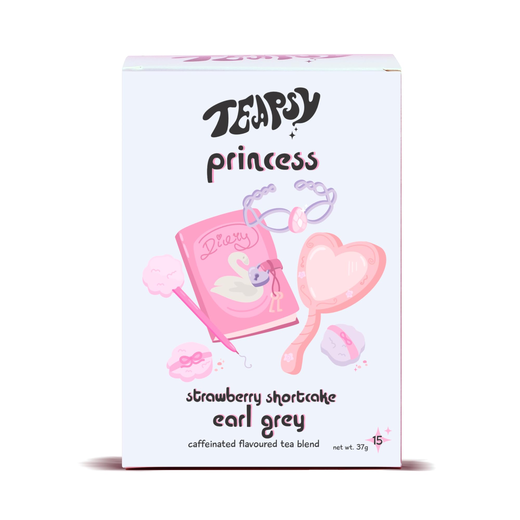 Princess - Strawberry Shortcake Earl Grey Tea TEAPSY 15 Teabags