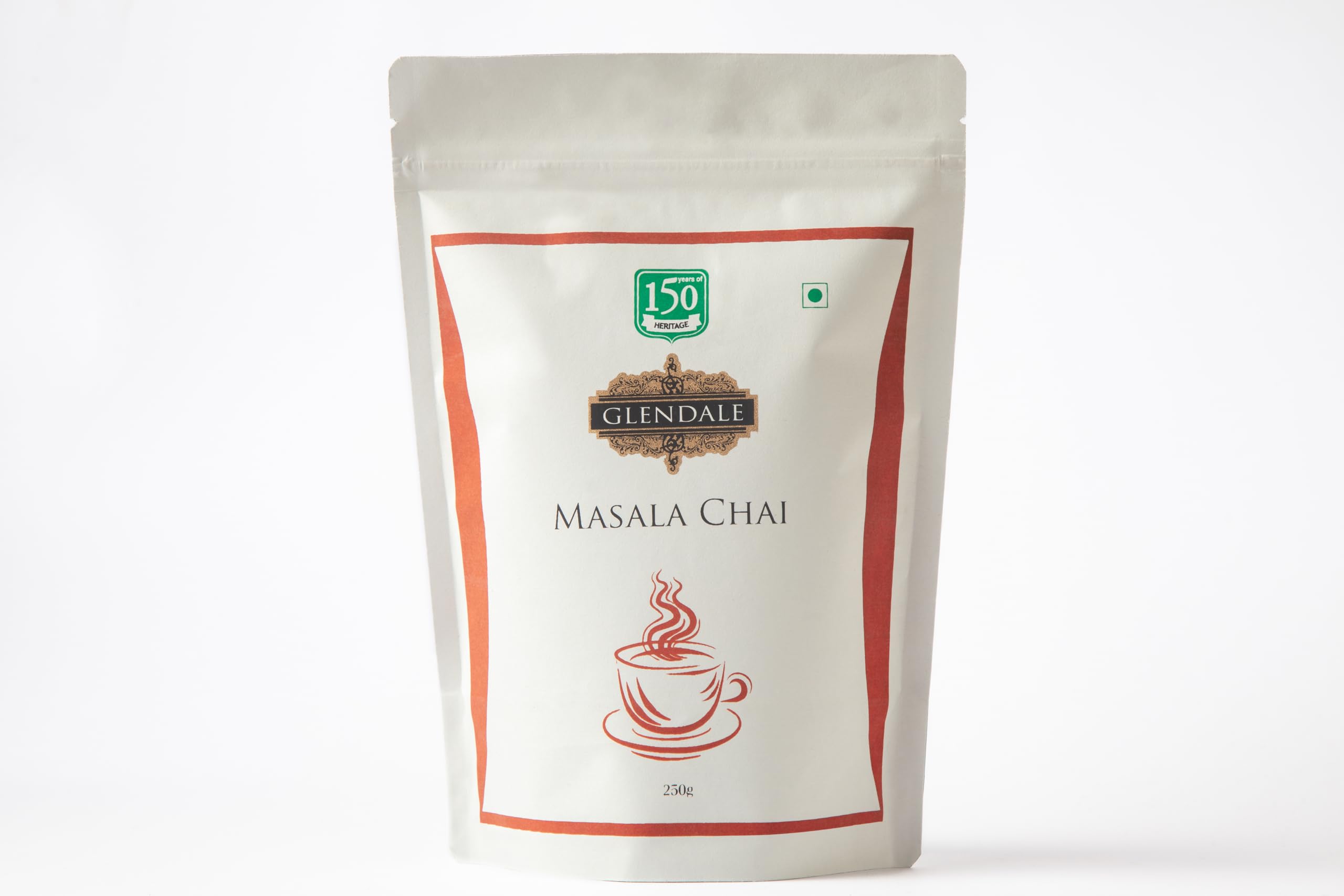 Glendale Tea - Masala Tea - 100% Indian Spicy Flavour & Natural Masala Chai - Powdered Leaves - Rich In flavours