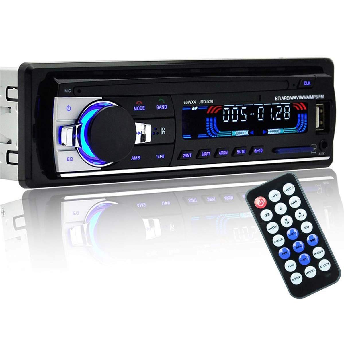 Car Radio Stereo Player Bluetooth Phone AUX-IN MP3 FM/USB/1 Din/remote control 12V Car Audio