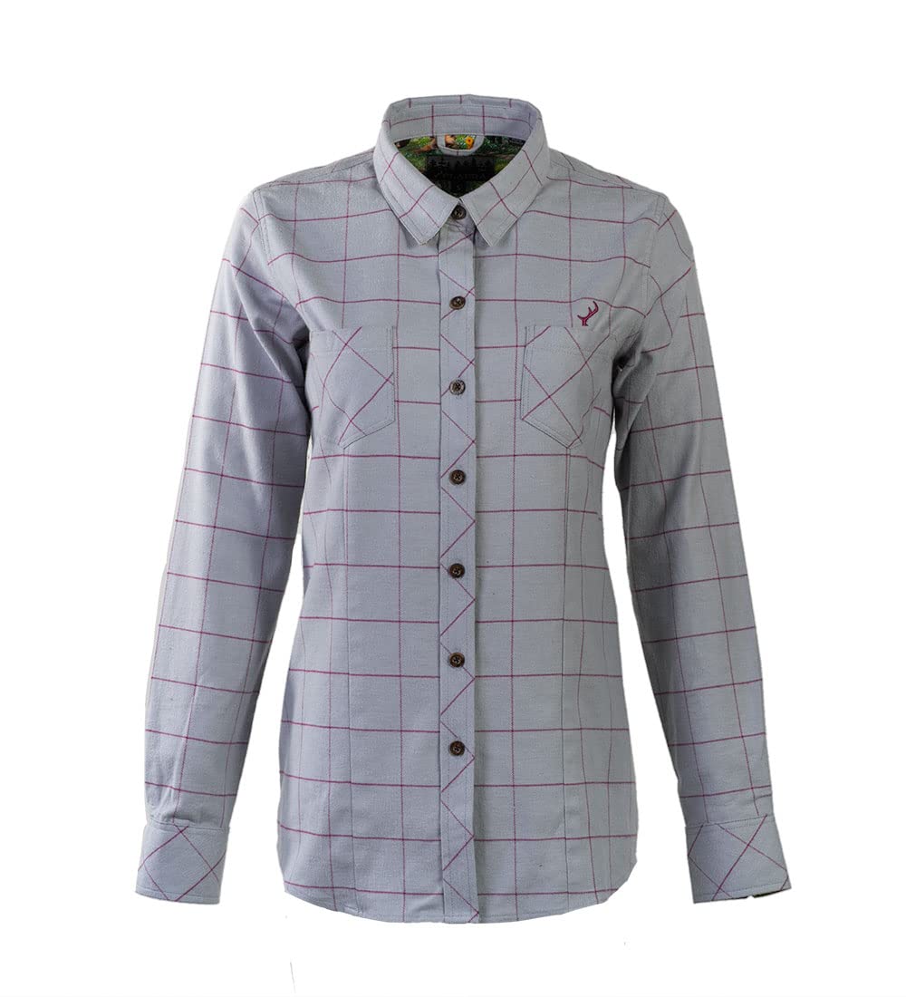 PladraWomen's Peregrine Every Day Flannel Shirt, Durable and Soft Button-Up