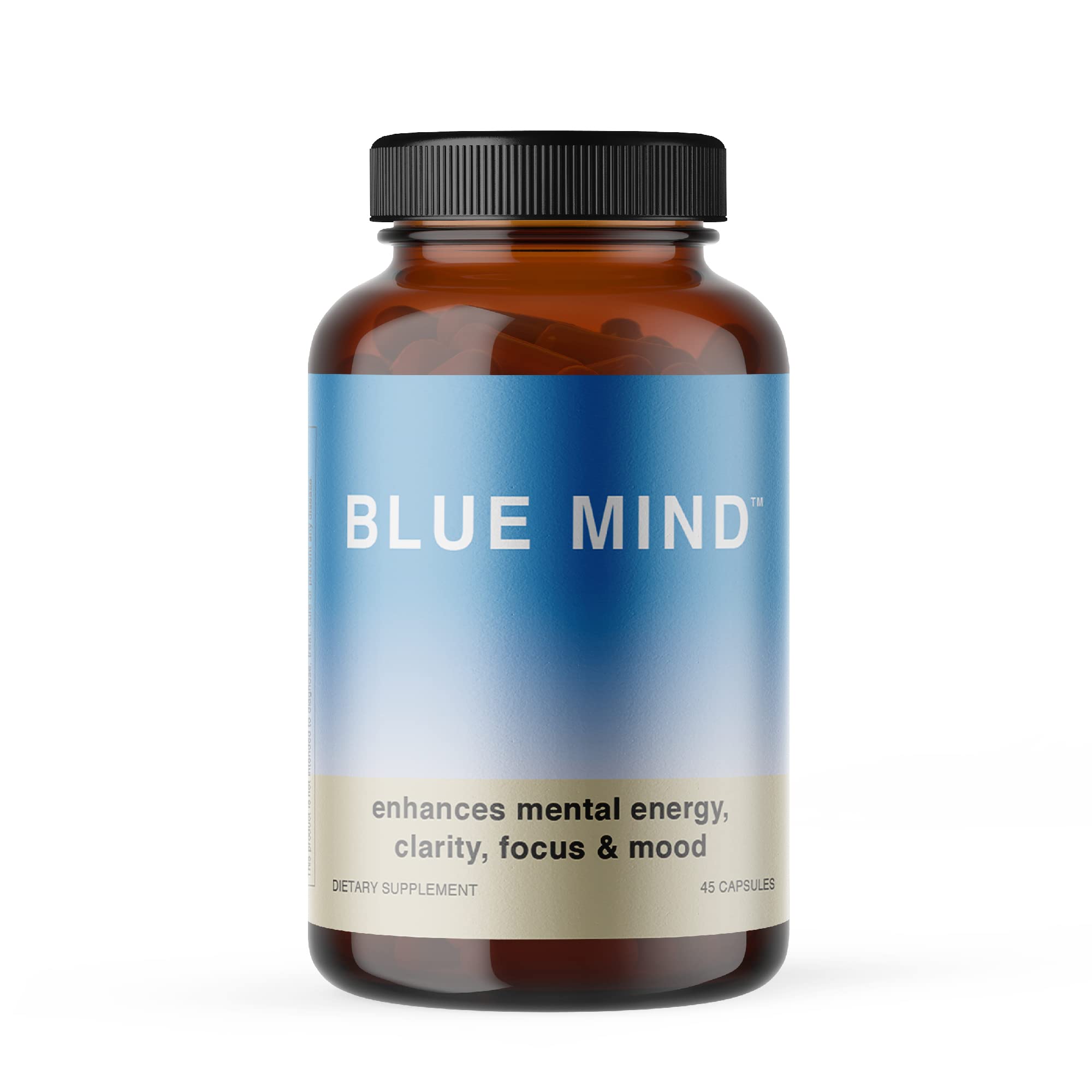 Blue Mind Brain Booster Supplement - Nootropic Brain Supplements for Memory and Focus - Dynamic Brain Nootropics Brain Supplement - Energy and Focus Supplement - 45 Pills