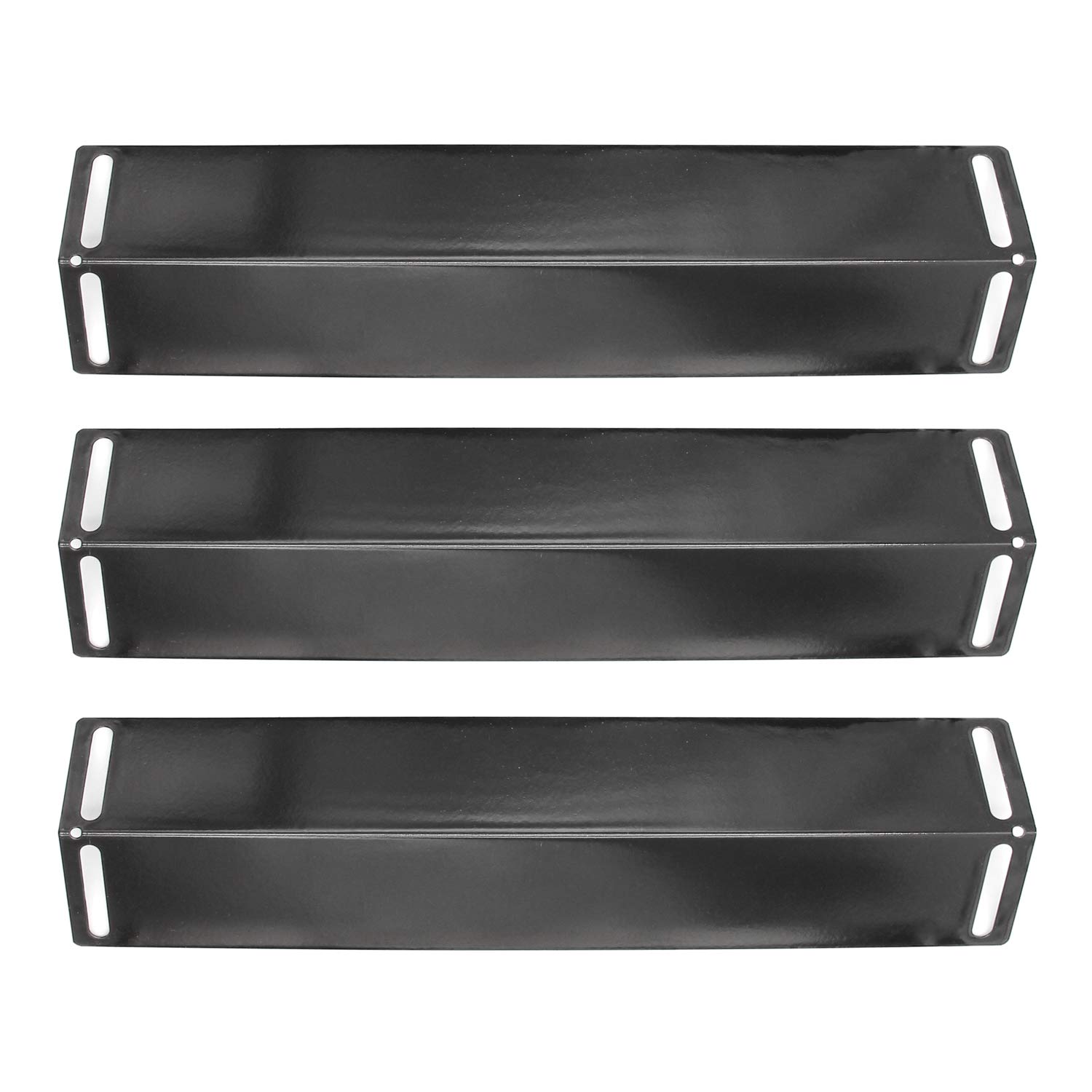 HongsoGas Grill Porcelain Steel Heat Plate Shield Replacement for Grillware, Uniflame, Charbroil and Others, 16 1/2 Inch 3-Pack, (PPB151)