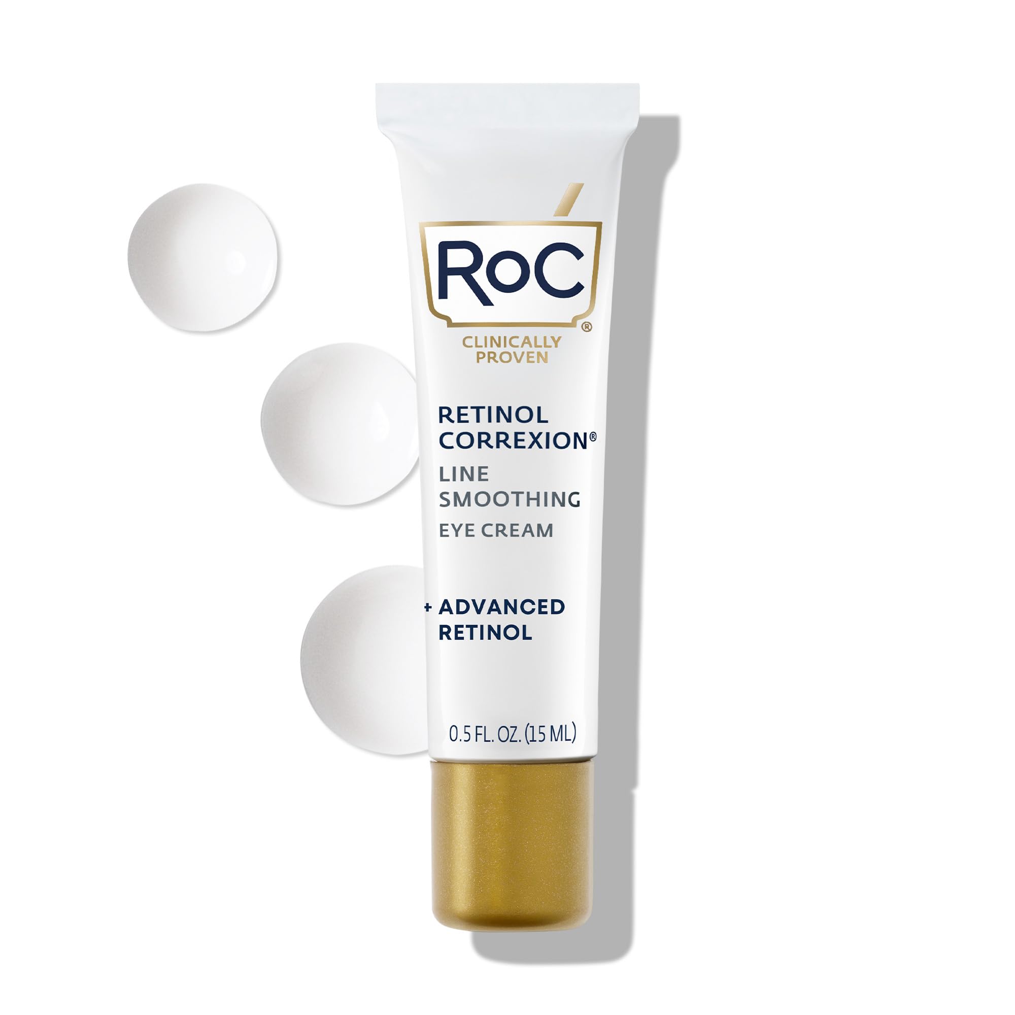 RoCRetinol Correxion Anti-Aging Eye Cream Treatment for Wrinkles, Crows Feet, Dark Circles, and Puffiness.5 fl. oz