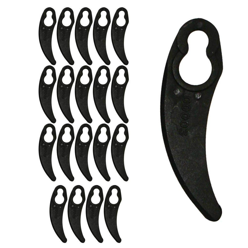 Pack Of 20 Plastic Cutting Blades Fits Xceed 1000W Lawnmower