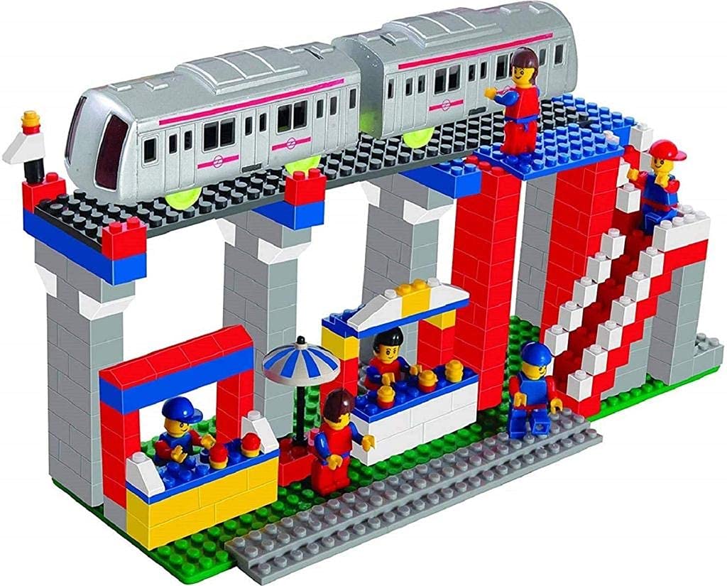 Ugam Creation Metro Station Building Blocks for Kids Ages 4+ Years