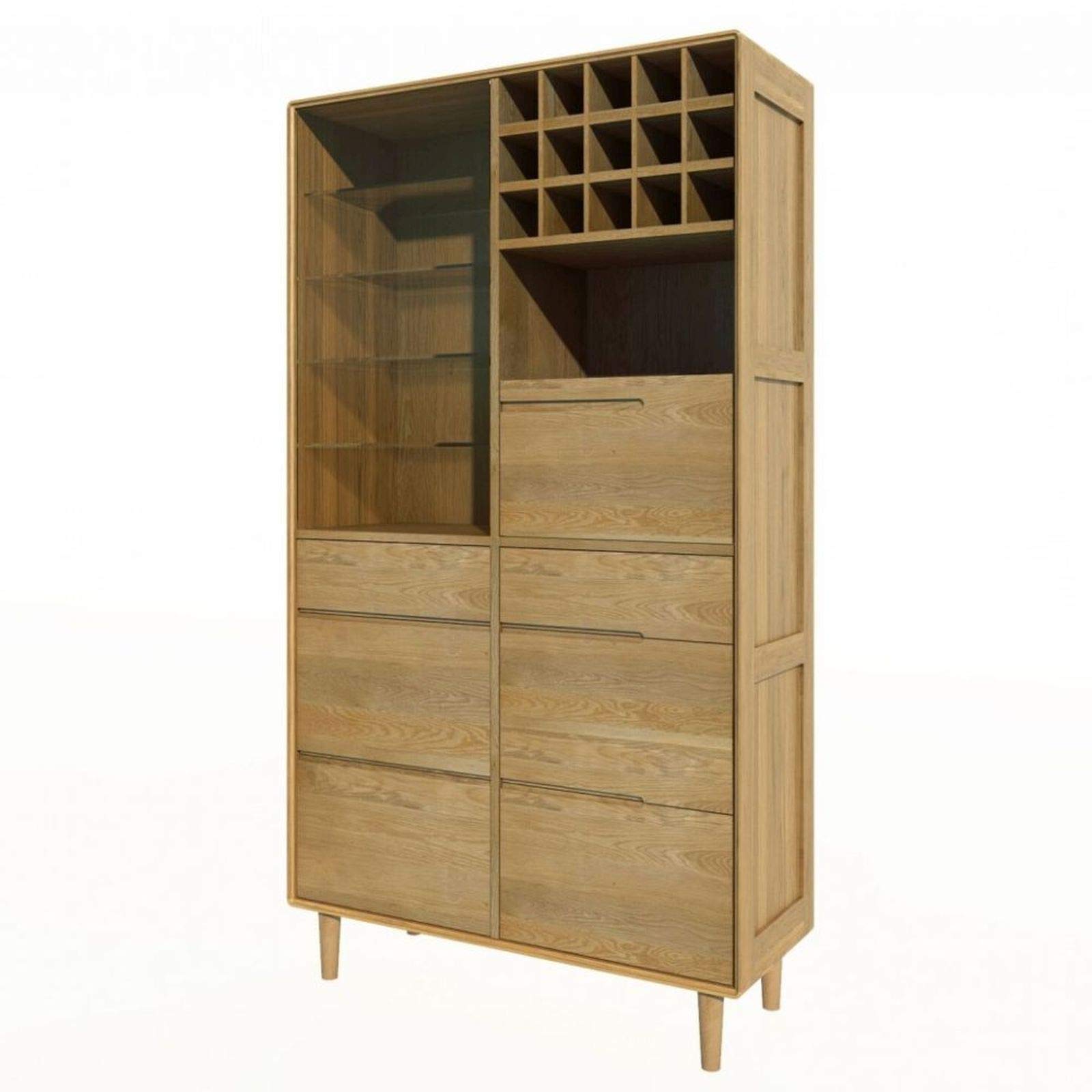 Scandic Solid Oak Furniture Drinks Cabinet