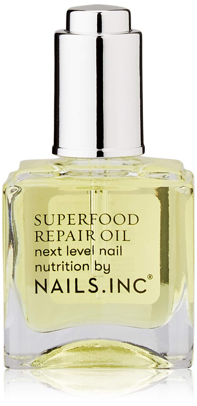 Nails.INC Superfood Repair Oil Treatment, A Blend of Nourishing Oils Hydrate and Promote Nail and Cuticle Health, Cruelty Free, Vegan