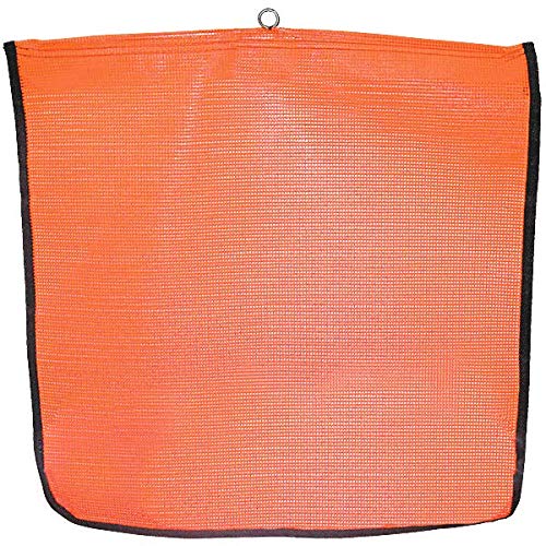 SafeTruck by Ms. Carita Flo-Orange Mesh Flags with Wire Loop and Edge Binding - 18" Mesh Flag