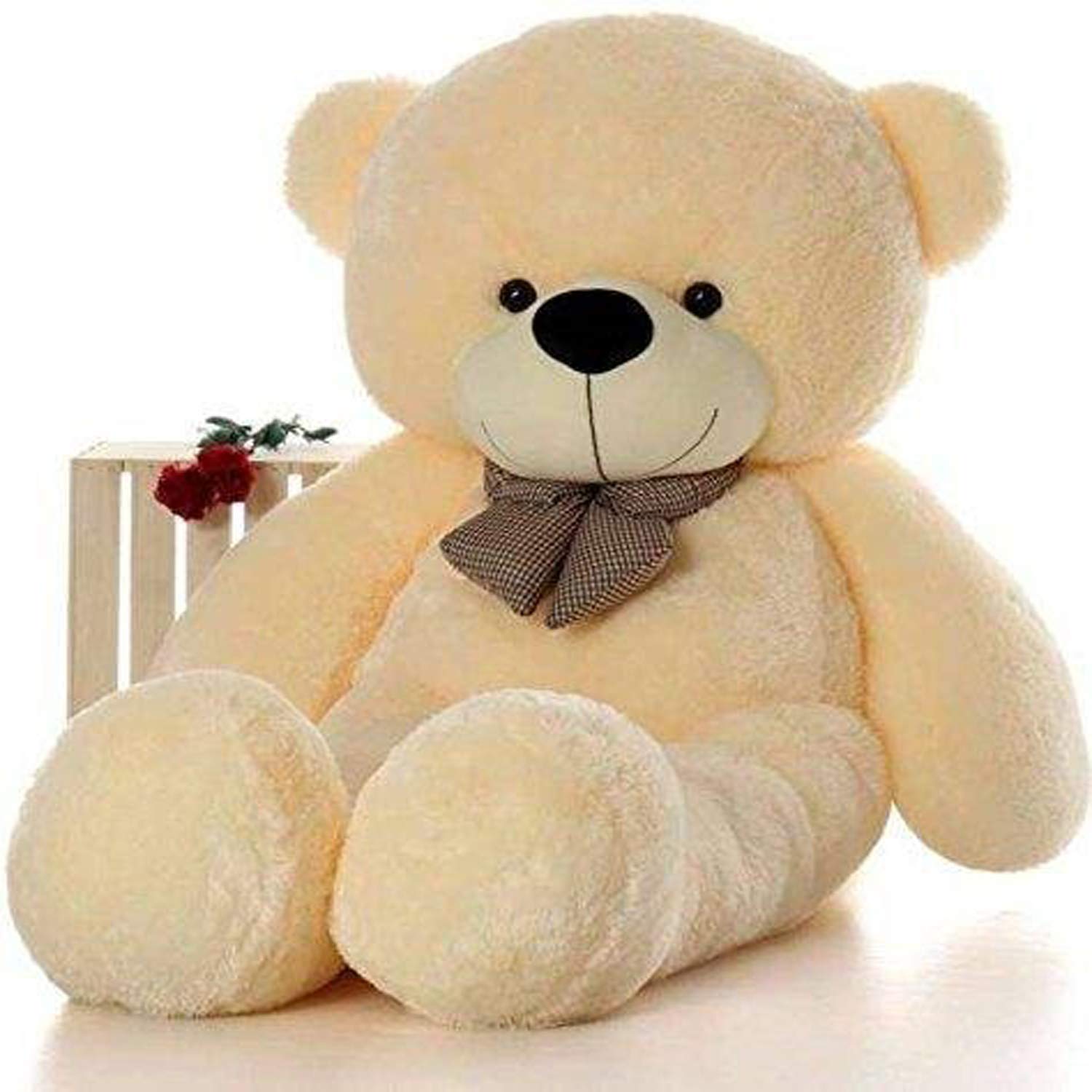 Toys Guru Ultra Soft Lovable & Huggable 3 Feet Teddy for Kids Baby Girl and Boy, Wife, Girlfriend for Birthday Wedding Anniversaries and Valentines Day Gift (3 Feet/Cream)