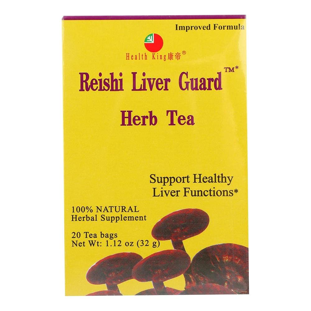 Health King, Herb Tea, Reishi Liver Guard, 20 Tea Bags, 1.12 oz (32 g)