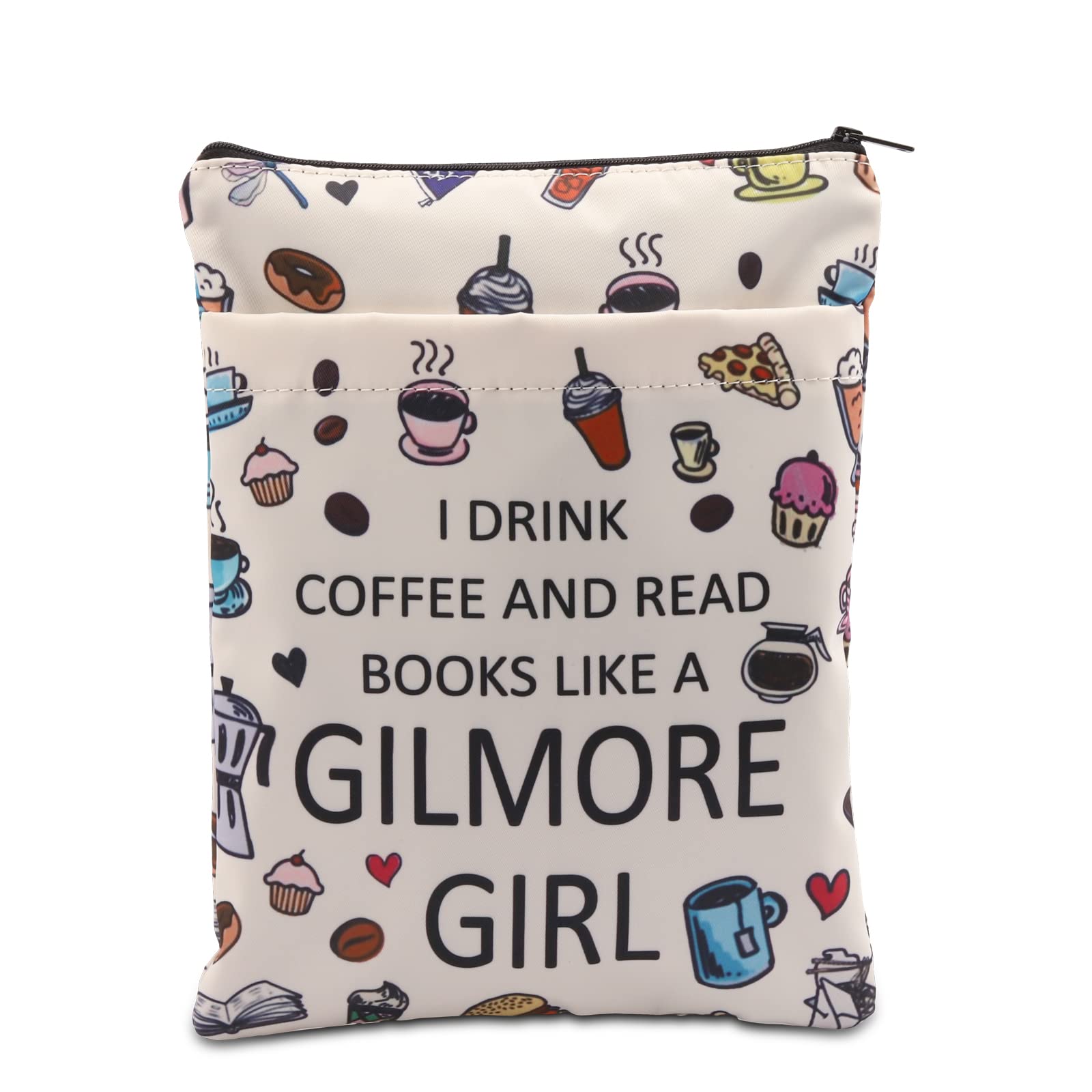 TV Show Merchandise Book Sleeve Gilmore Girl Inspired Book Cover Book Lovers Gift Coffee Lovers Gift Luke’s Diner Gift Movie Fandom Gift (GilmoreG BS)