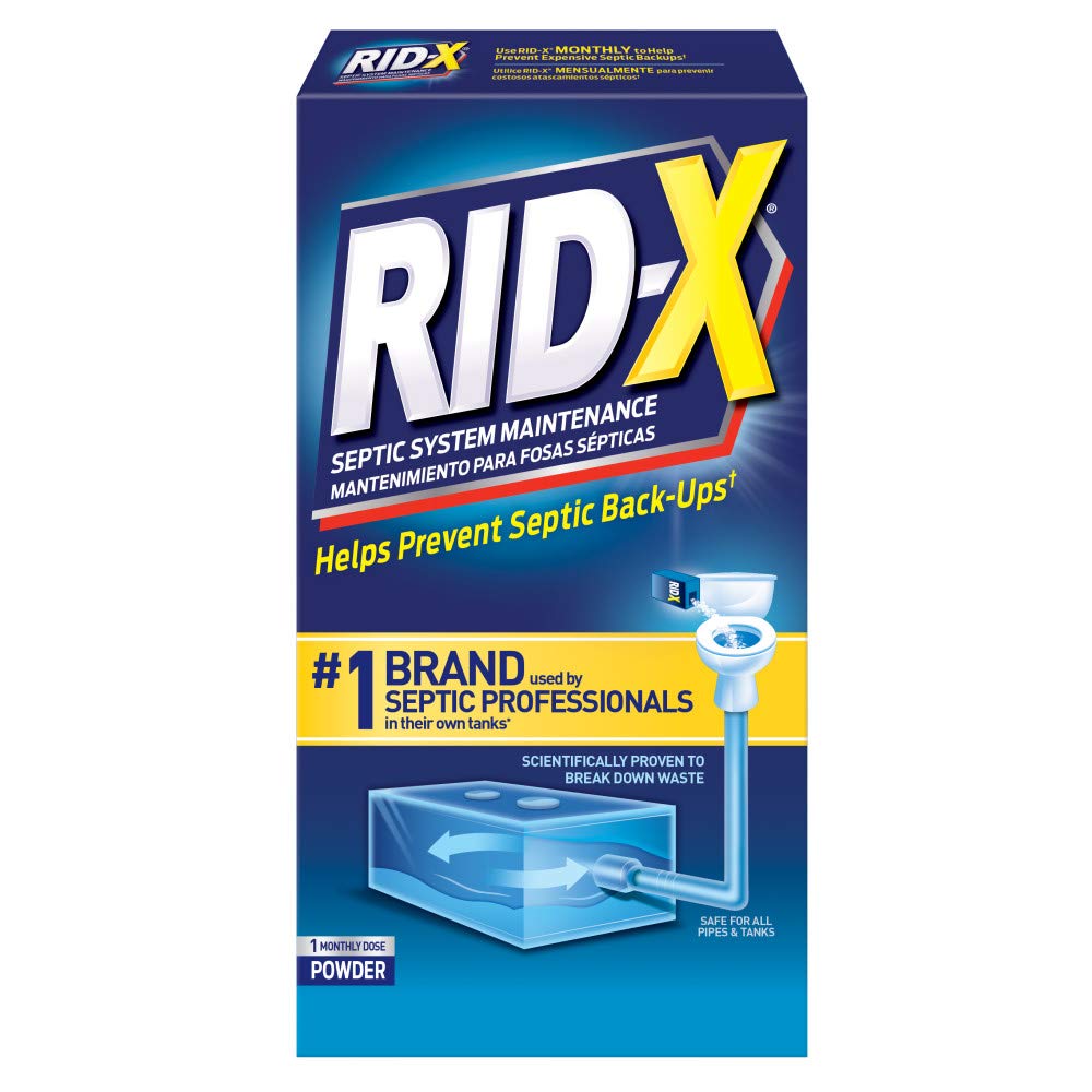 RID-X Septic Treatment, Septic Tank Treatment, 1 Month Supply Of Powder, 9.8 oz