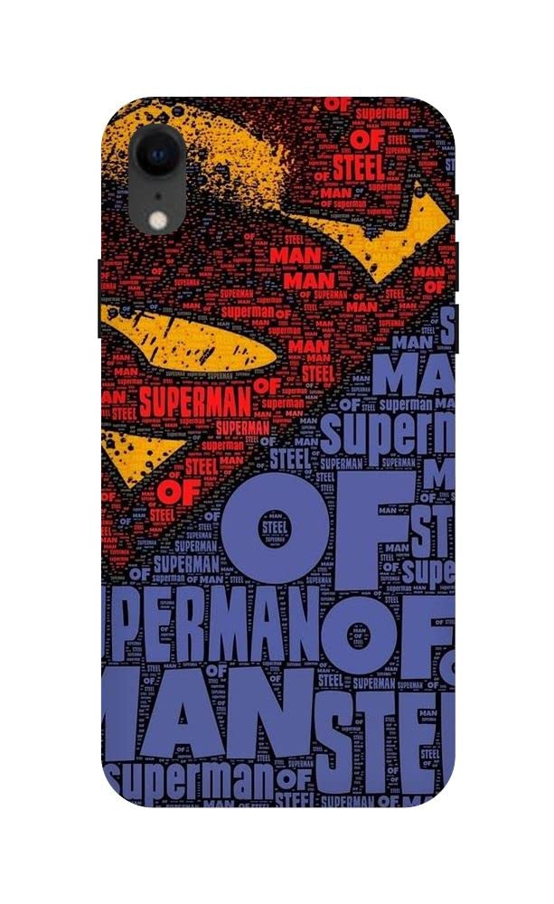 Arvi Enterprise Supman Printed Mobile Back Hard Case and Cover for iPhone XR