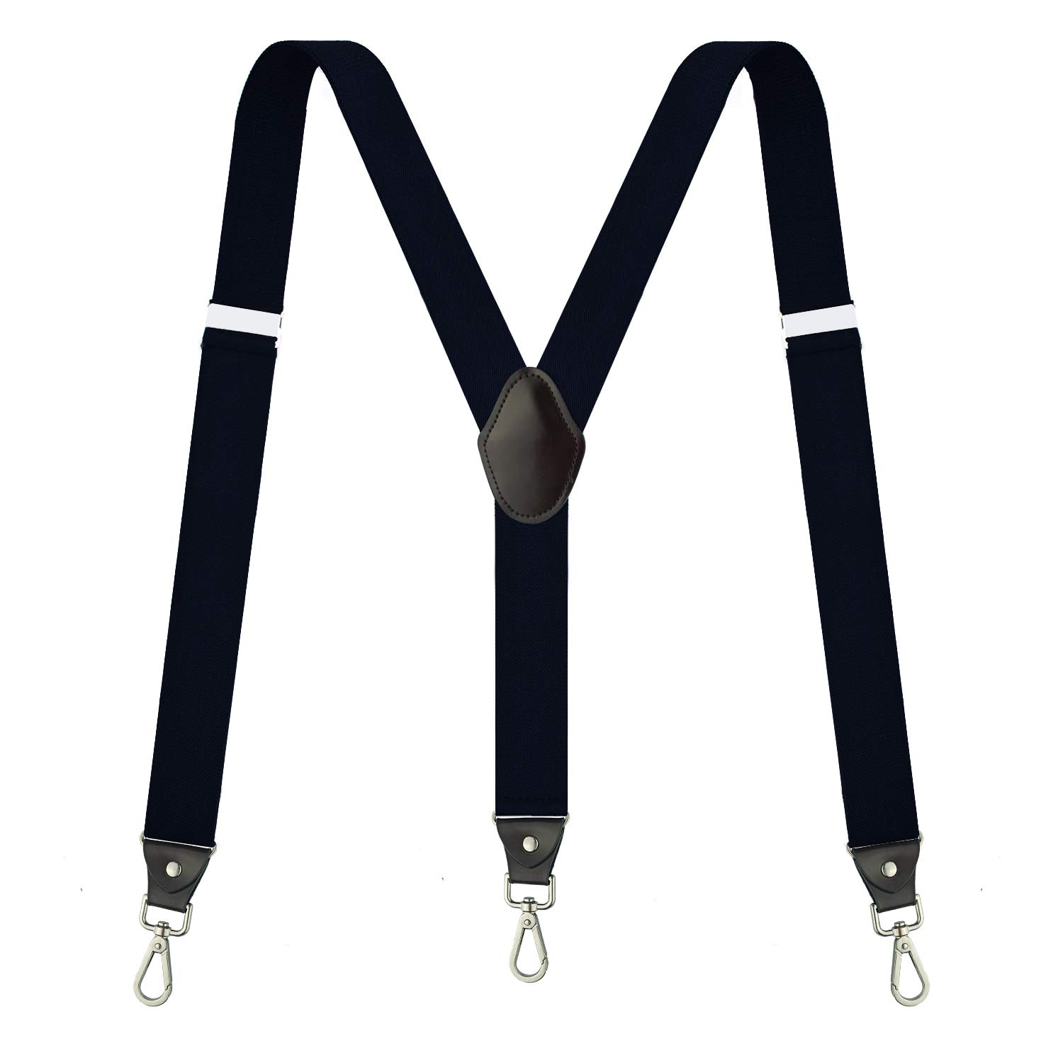 VauhseSuspenders for Men, Adjustable Suspenders with Elastic Straps Y-Back Construction Heavy Duty for Work