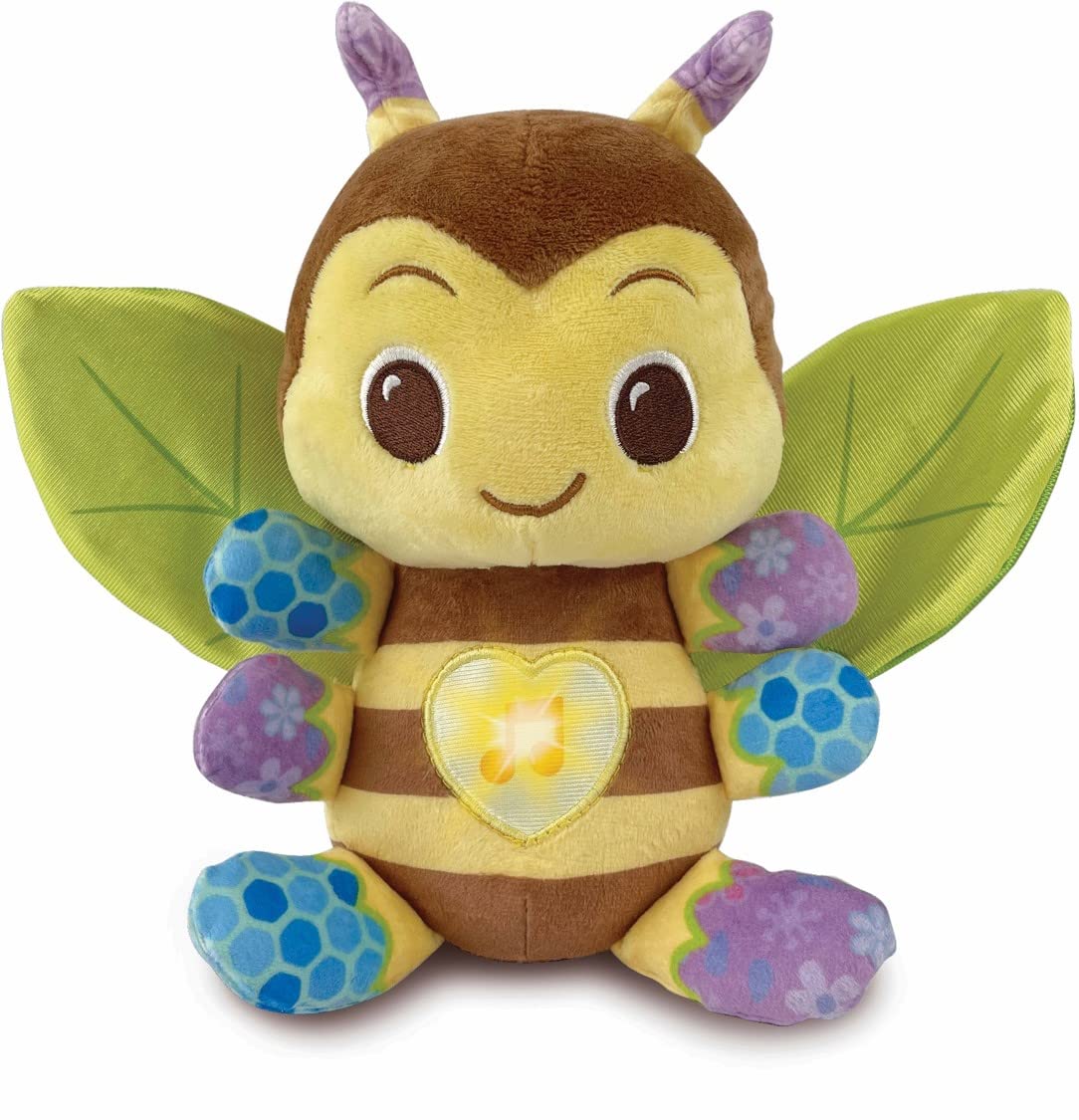 VTechBusy Musical Bee | Interactive & Sensory Cuddly Toy with Lights & Music | Suitable for Ages 3-24 Months | English Version