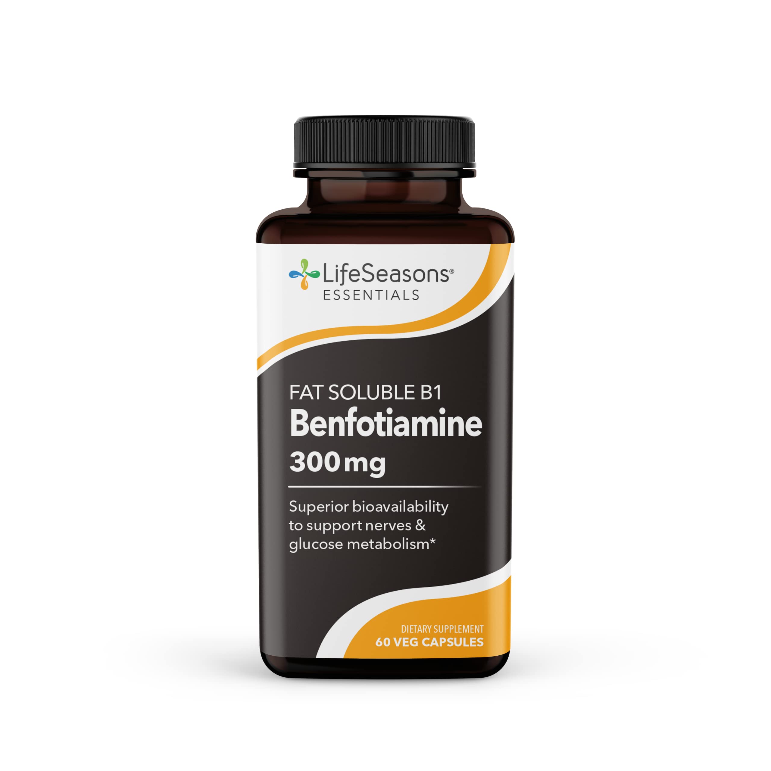 Life Seasons Benfotiamine - Fat Soluble Vitamin B1 - Supplement Support for Memory & Cognitive Performance - Enhances Healthy Circulation & Vision - Powerful Antioxidant Defense - 60 Capsules