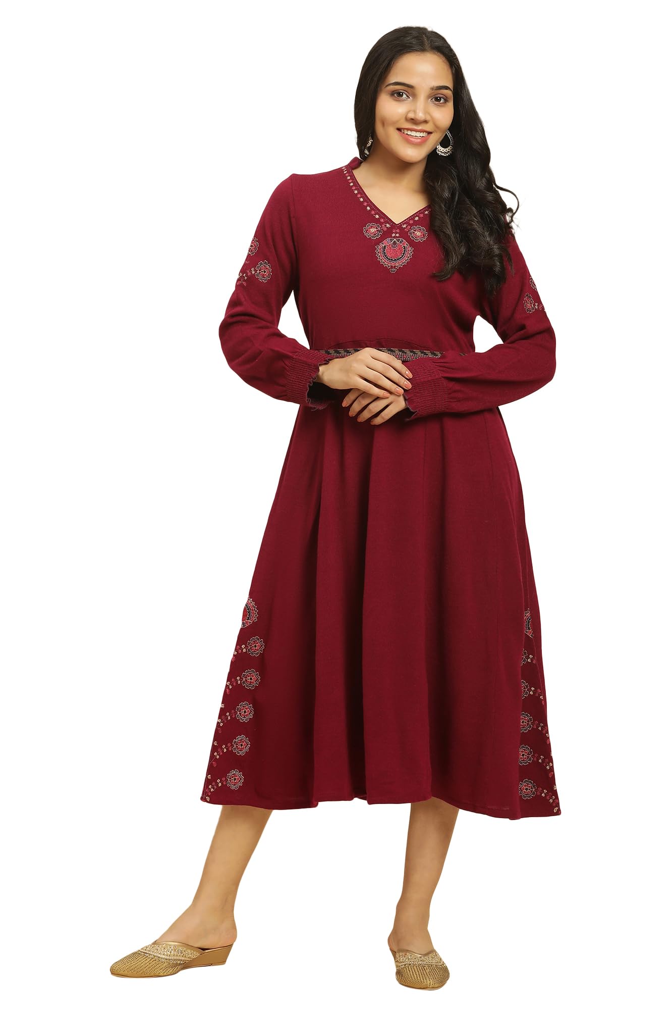 W for WomanAcrylic Women's Regular A-Line Flared Kurta