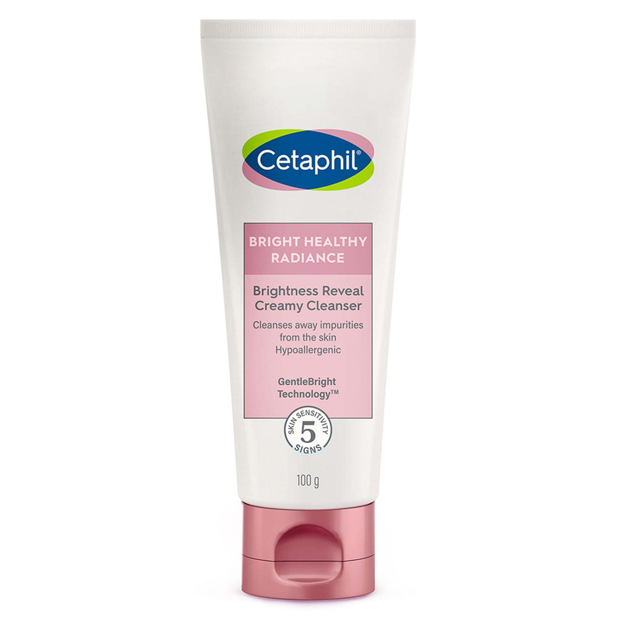 Cetaphil Brightness Reveal Creamy Cleanser - 100 g| Brightening Face Wash for Uneven Skin Tone| Niacinamide, Sea Daffodil| Fragrance Free| Dermatologist Recommended