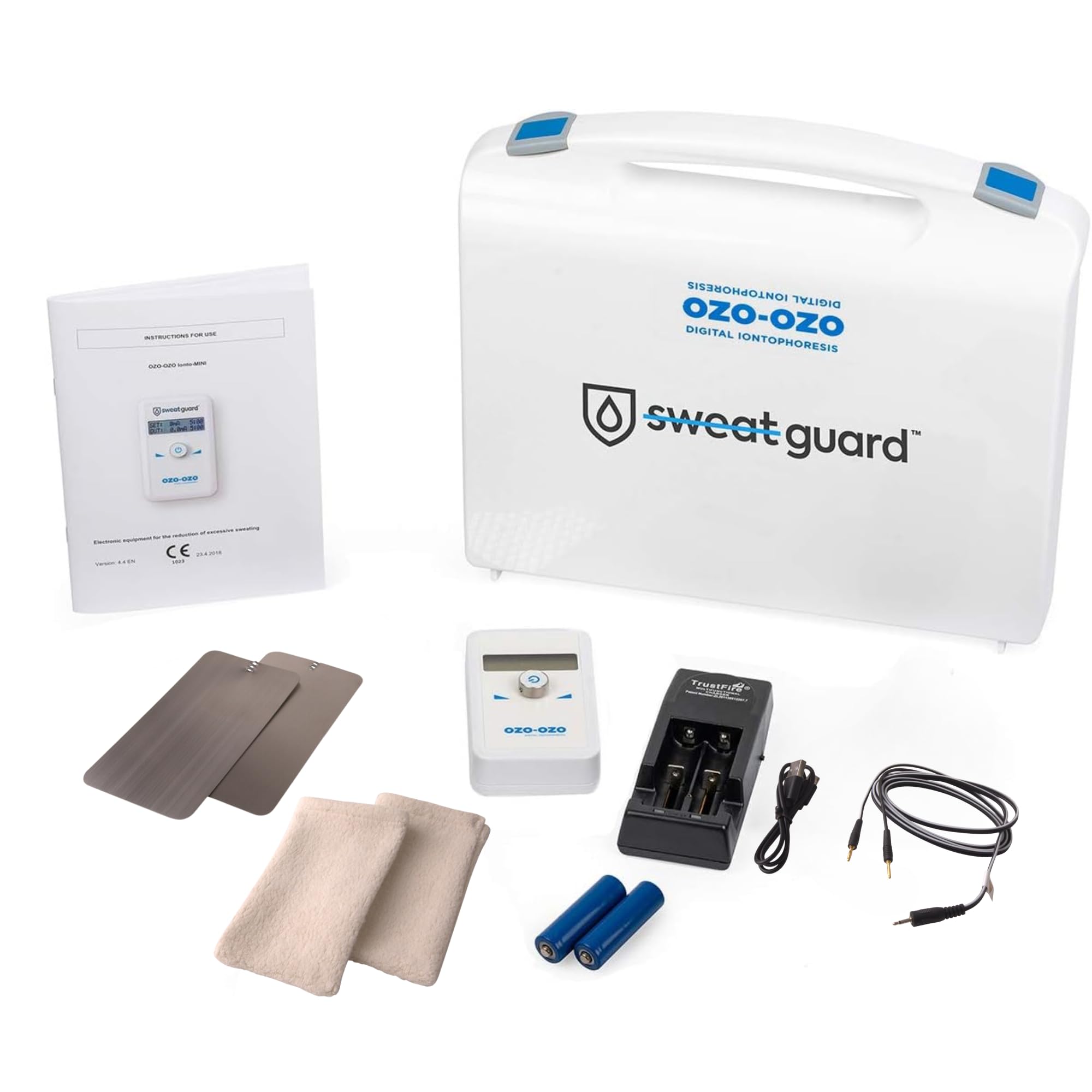 SWEAT GUARD® Underarm Iontophoresis Machine. Home-Use Hyperhidrosis Treatment for Armpits, Stop Excessive Sweating. Iontophoresis Device for Dry Underarms (Eligible for VAT Reclaim)