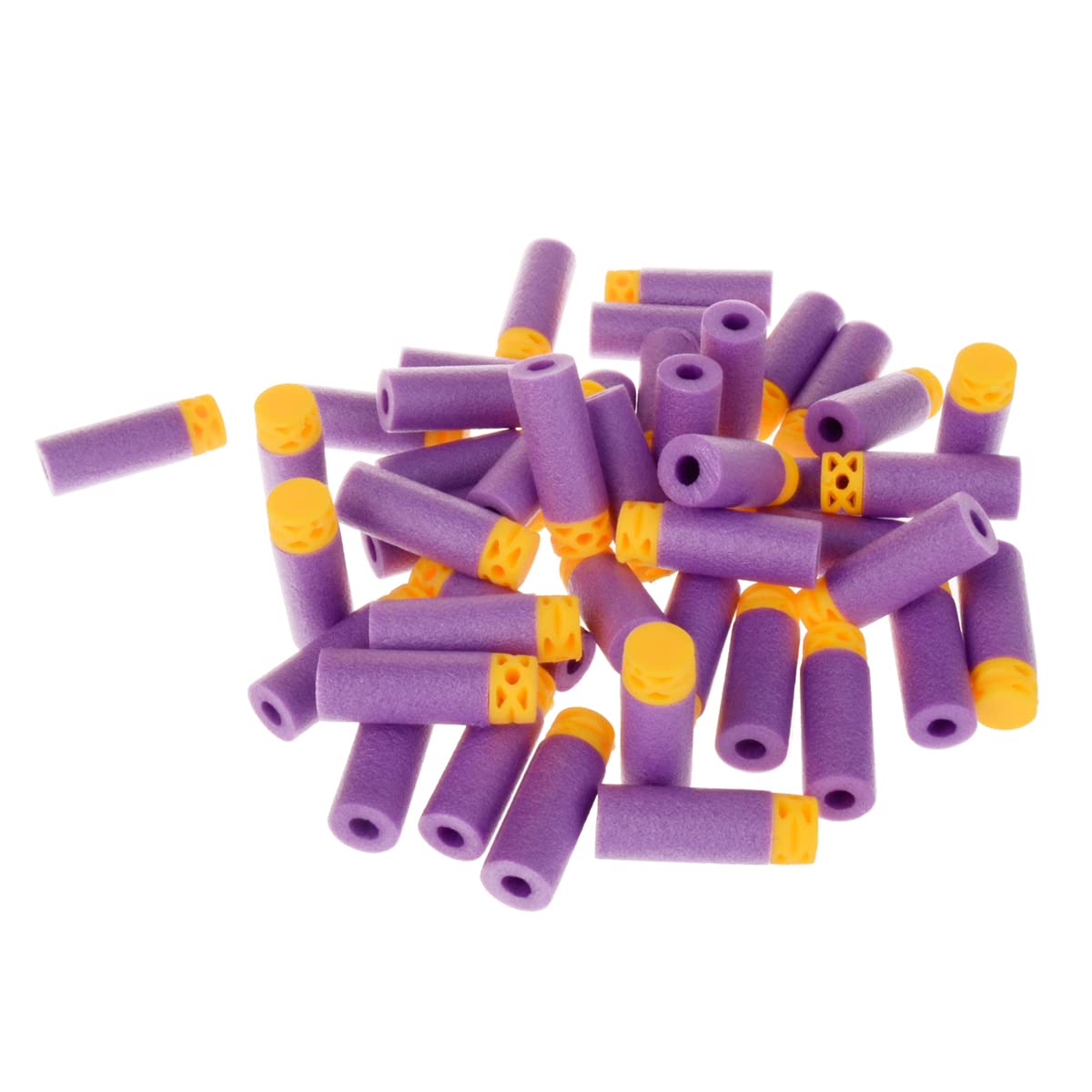 200PCS 38mm Short Darts for Worker Mod Modfiy Blasters Toy Color Purple Yellow