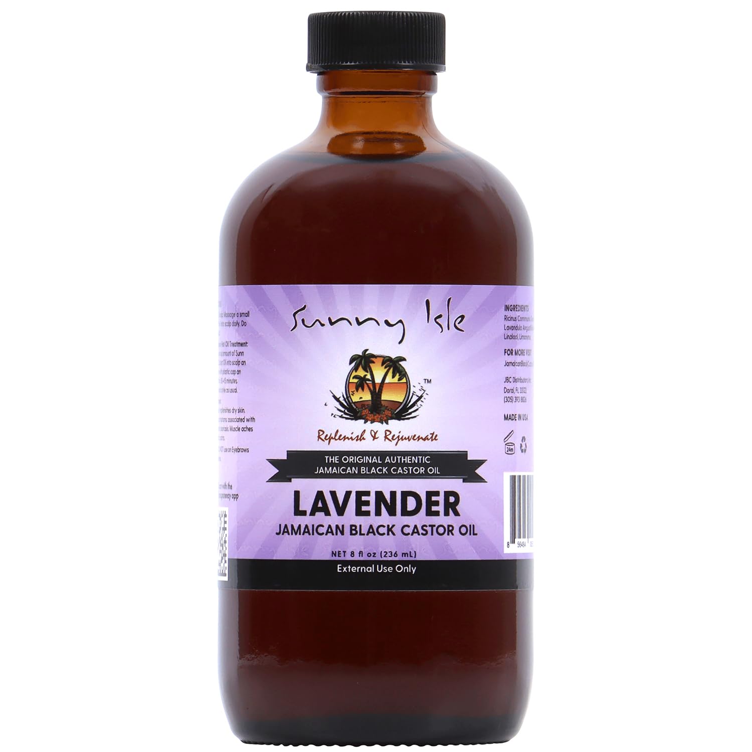 Sunny Isle Lavender Jamaican Black Castor Oil 8oz