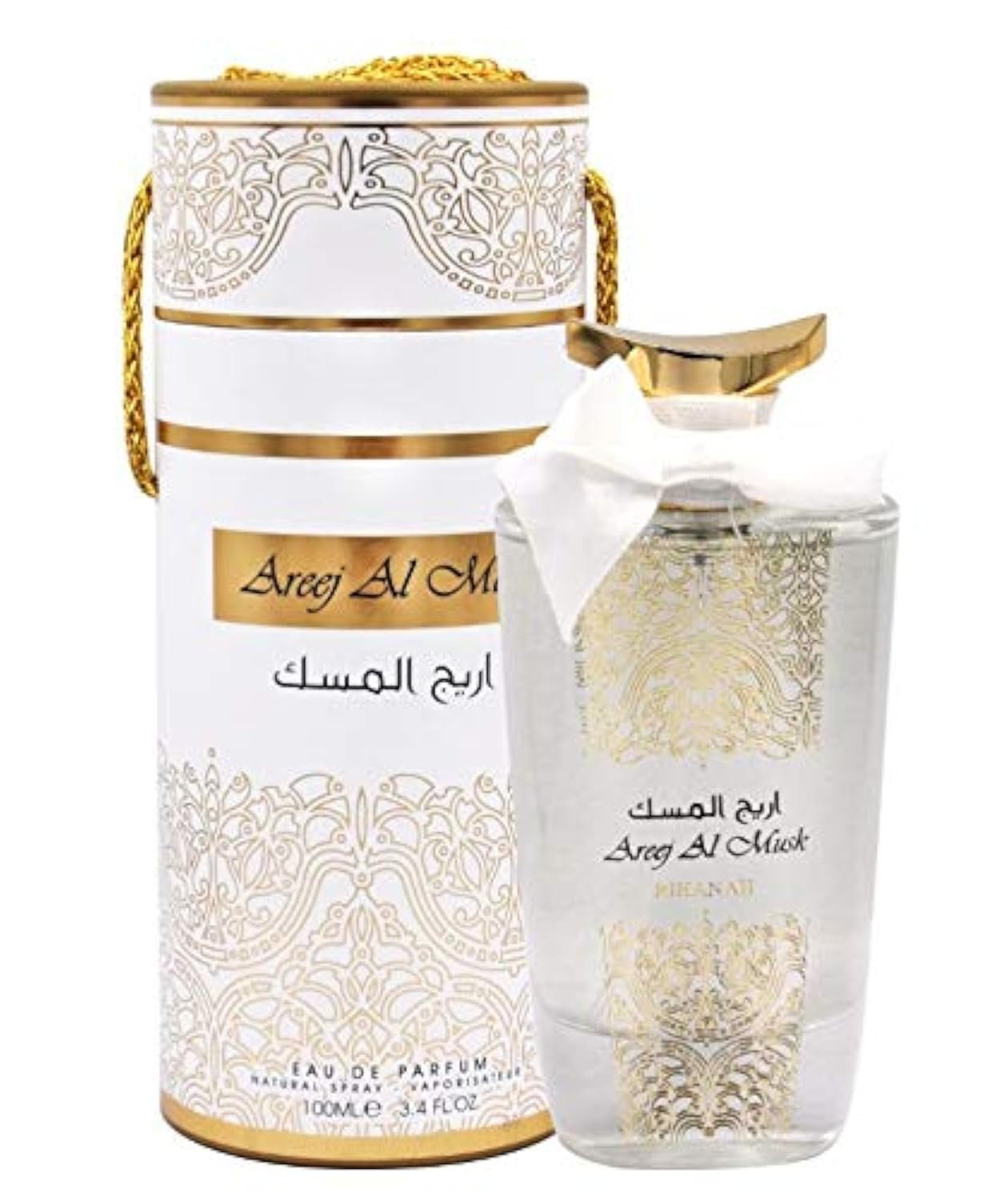 Rihanah Areej Al Musk Eau De Parfum 100 ML (3.4. F.L. O.Z.), Unisex Perfume, Made In U.A.E.