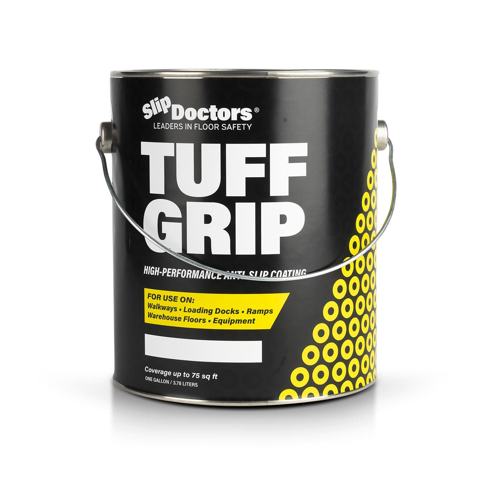 Tuff Grip Clear Non-Skid Paint for Ramps, Floors, Decks & Stairs – Textured Anti-Slip Grip Coating for Slip Resistant Traction (One Pack)