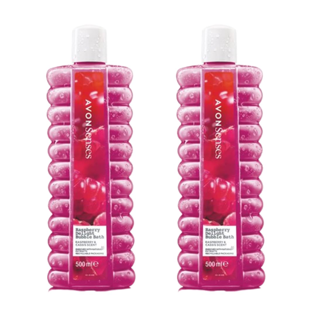 Avon Bubble Bath | Senses Raspberry Delight Bubble Bath - 1000ml