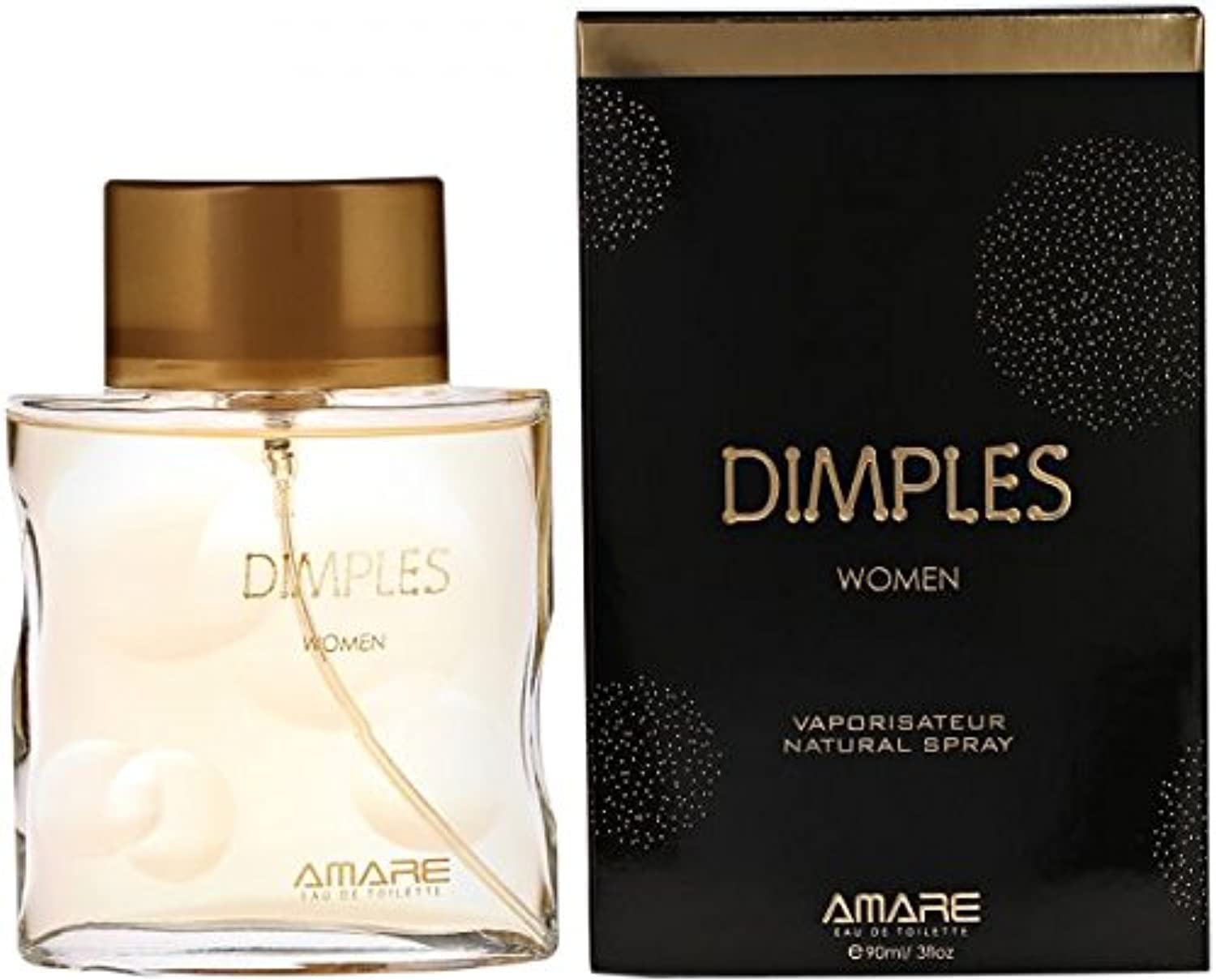 Dimples By Amare: Eau de Toilette Spray | EDT Women's Fragrance | Cologne for Women | Perfume for Women | Fruity and Floral Fragrance | Long-lasting Perfume for Women | Ideal Gift | 90ml