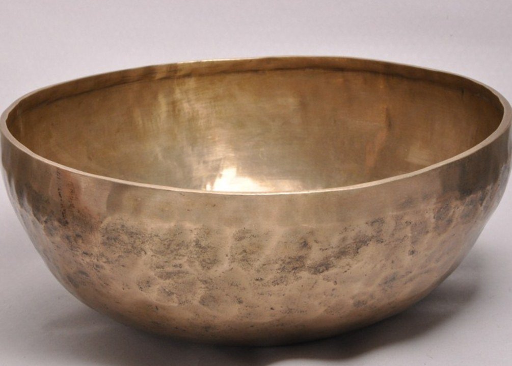 11 inches Hand Hammered Metal Tibetan Meditation Singing Bowl with Striker - From Nepal