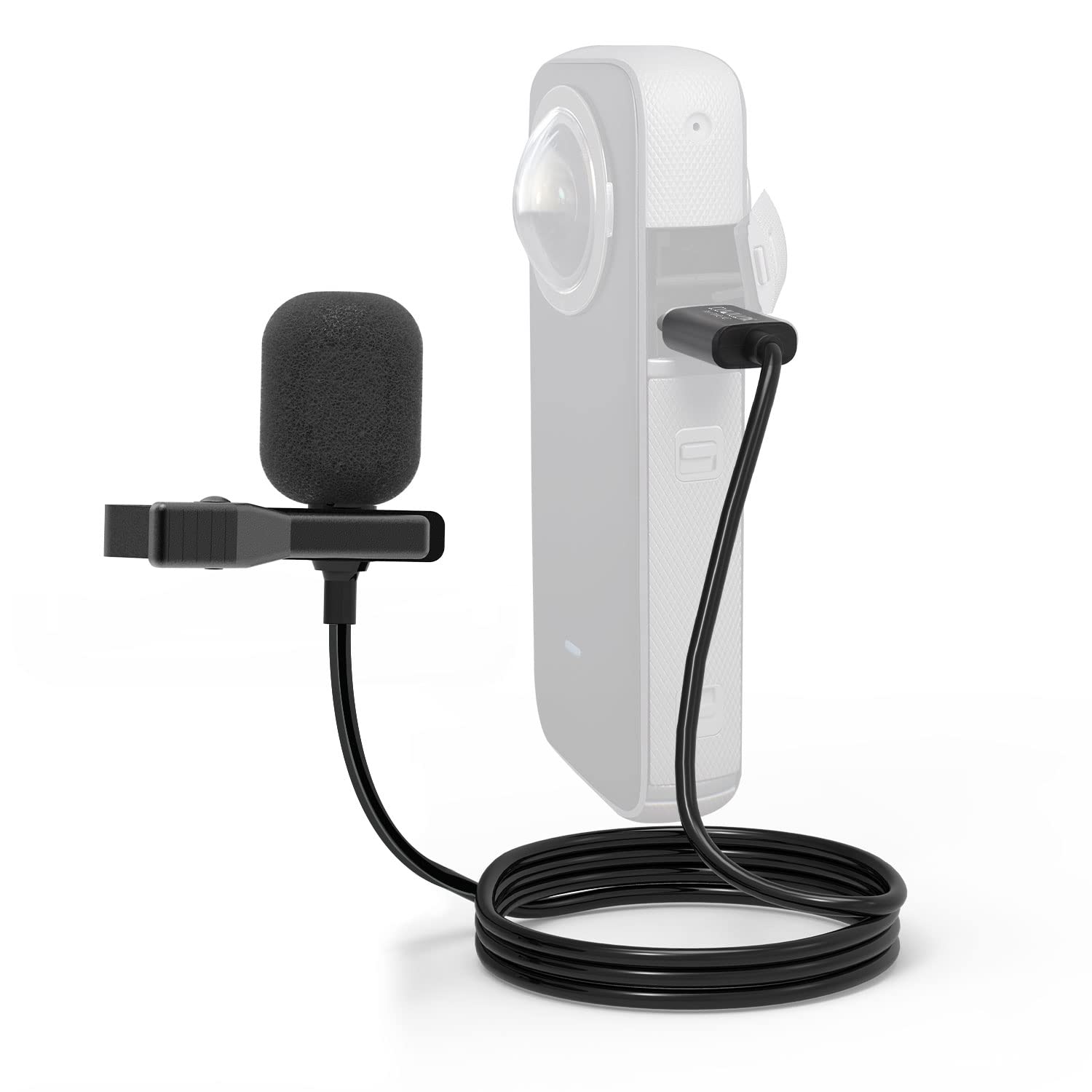 CubiluxMLC-6 Microphone Compatible with Insta360 ONE X2/X3 and ONE RS 1-Inch 360