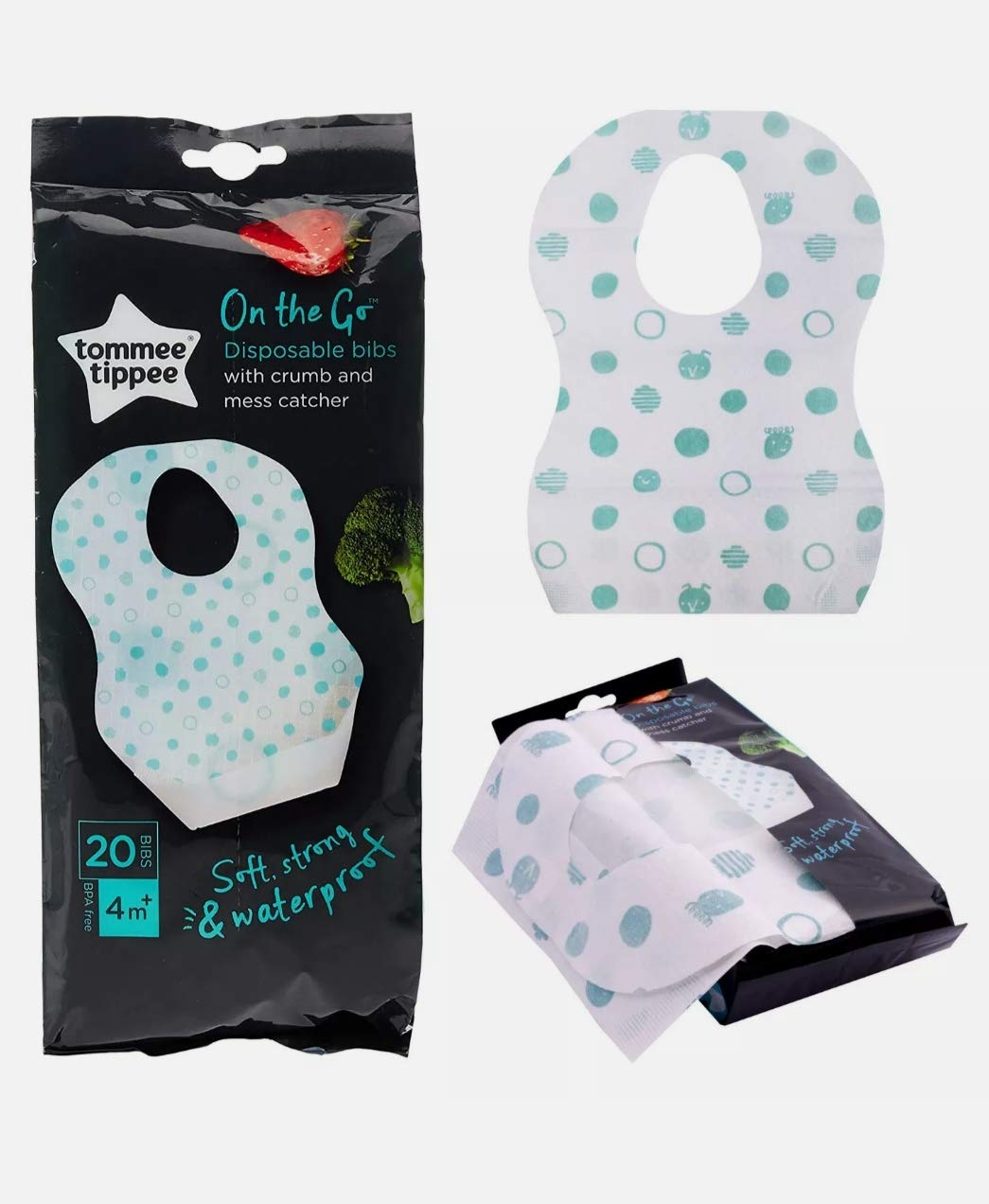 Disposable Weaning Bibs x 20 from Tommee Tippee Perfect for on The go mums