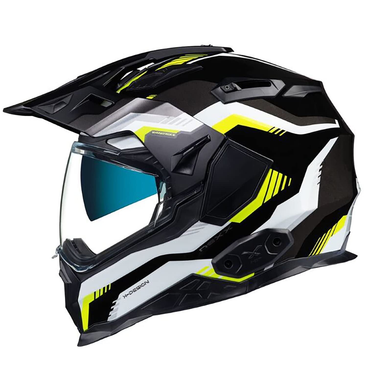 Nexx X Wed 2 Columbus Adventure Carbon Helmet - Grey/Neon/Black - Large