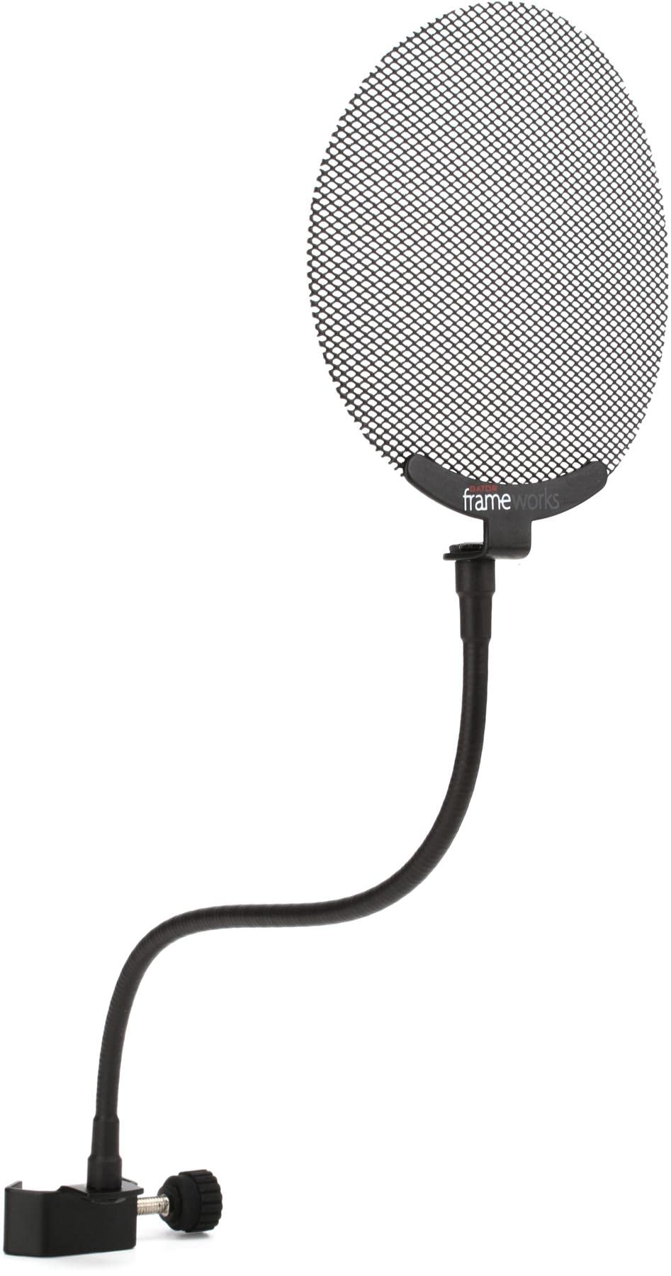 Gator Frameworks Metal Screen Pop Filter with 12.4-Inch Gooseneck (GFW-POPFILTER-MTL)